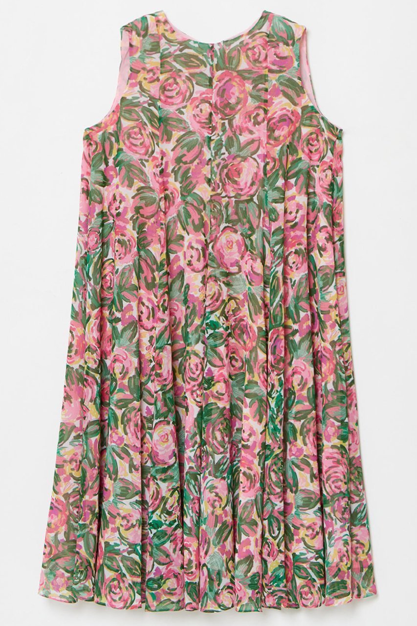 【アルアバイル/allureville】の【LOULOU WILLOUGHBY】SPRINTEXフラワープリントノースリワンピース 人気、トレンドファッション・服の通販 founy(ファニー) 　ファッション　Fashion　レディースファッション　Fashion for Women　ワンピース　Dresses　チュニック　Tunic Tops & Dresses　イタリア　Italy　シフォン　Chiffon, Lightweight Fabric　ジョーゼット　Georgette, Semi-Sheer Fabric　チュニック　Tunic, Long Top　トレンド　Trend, Trending Now　フラワー　Flower, Floral　モチーフ　Motif, Design Theme　 other-1|ID: prp329100004898835 ipo3291000000036650067