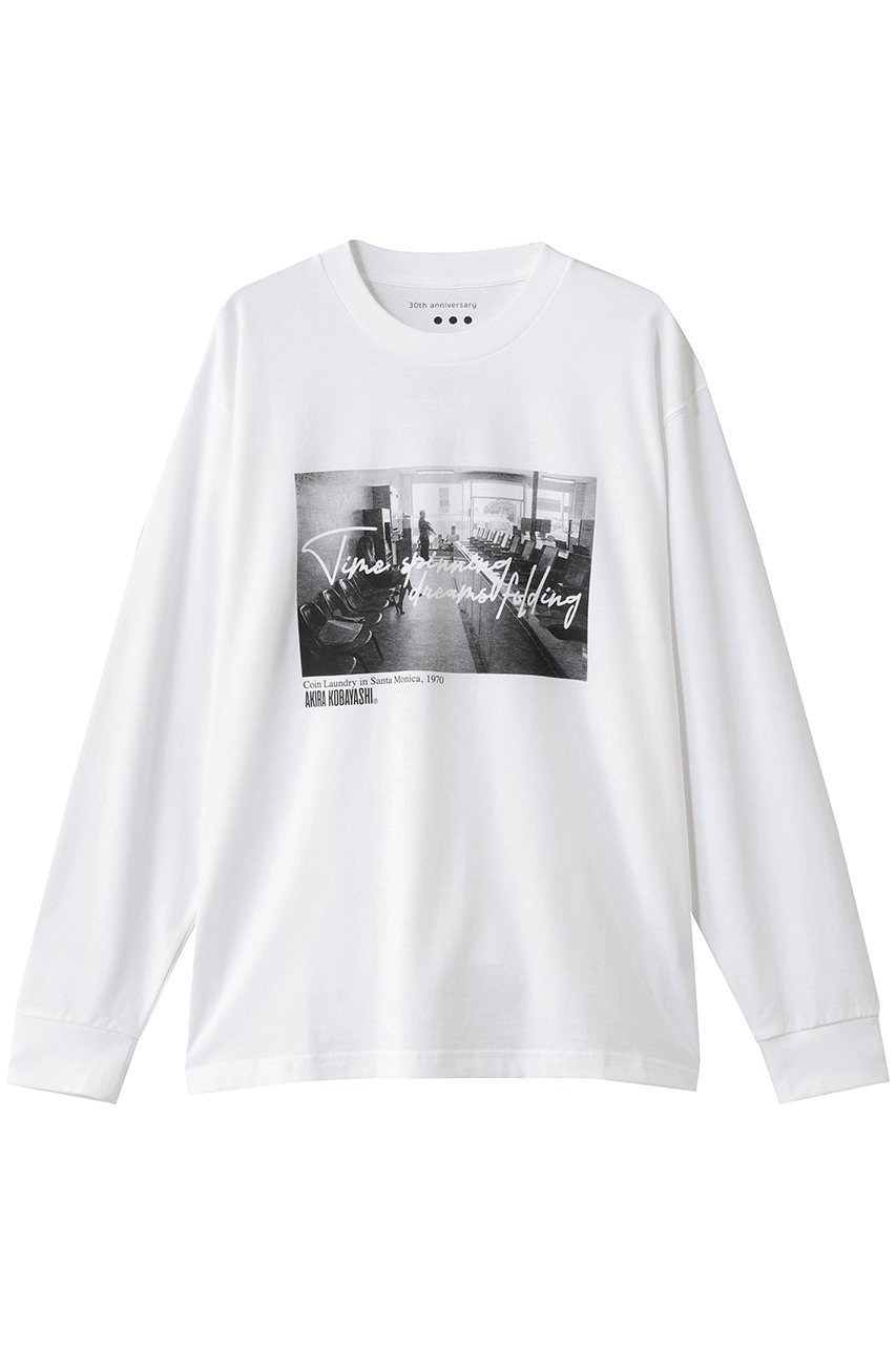 【スリー ドッツ/three dots】の【UNISEX】 アニバーサリー ロングスリーブT インテリア・キッズ・メンズ・レディースファッション・服の通販 founy(ファニー) 　ファッション　Fashion　レディースファッション　Fashion for Women　トップス・カットソー　Cut & Sew Tops　シャツ・ブラウス・オフィスカジュアル　Elegant Blouses & Button-Ups　ロングTシャツ・Tシャツ　Longline T-Shirts & Tees　カットソー・ベーシックTシャツ　Cut-and-Sewn Tops / Stretch Tees & Basics　ユニセックス　Unisex, Genderless　スリーブ　Sleeve, Long Sleeve / Short Sleeve　フロント　Front, Front Design　プリント　Print, Printed Pattern　ベーシック　Basic, Essential　モノトーン　Monotone, Black and White　ロング　Long, Long-Length　ヴィンテージ　Vintage Style　W.COINLAUNDRY|ID: prp329100004898841 ipo3291000000036650120