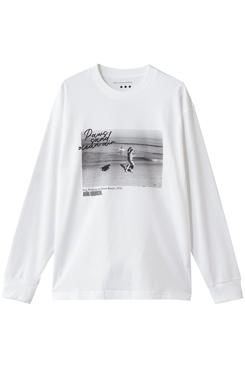 【スリー ドッツ/three dots】の【UNISEX】 アニバーサリー ロングスリーブT インテリア・キッズ・メンズ・レディースファッション・服の通販 founy(ファニー) 　ファッション　Fashion　レディースファッション　Fashion for Women　トップス・カットソー　Cut & Sew Tops　シャツ・ブラウス・オフィスカジュアル　Elegant Blouses & Button-Ups　ロングTシャツ・Tシャツ　Longline T-Shirts & Tees　カットソー・ベーシックTシャツ　Cut-and-Sewn Tops / Stretch Tees & Basics　ユニセックス　Unisex, Genderless　スリーブ　Sleeve, Long Sleeve / Short Sleeve　フロント　Front, Front Design　プリント　Print, Printed Pattern　ベーシック　Basic, Essential　モノトーン　Monotone, Black and White　ロング　Long, Long-Length　ヴィンテージ　Vintage Style　W.DOG WALKING|ID: prp329100004898841 ipo3291000000036650121