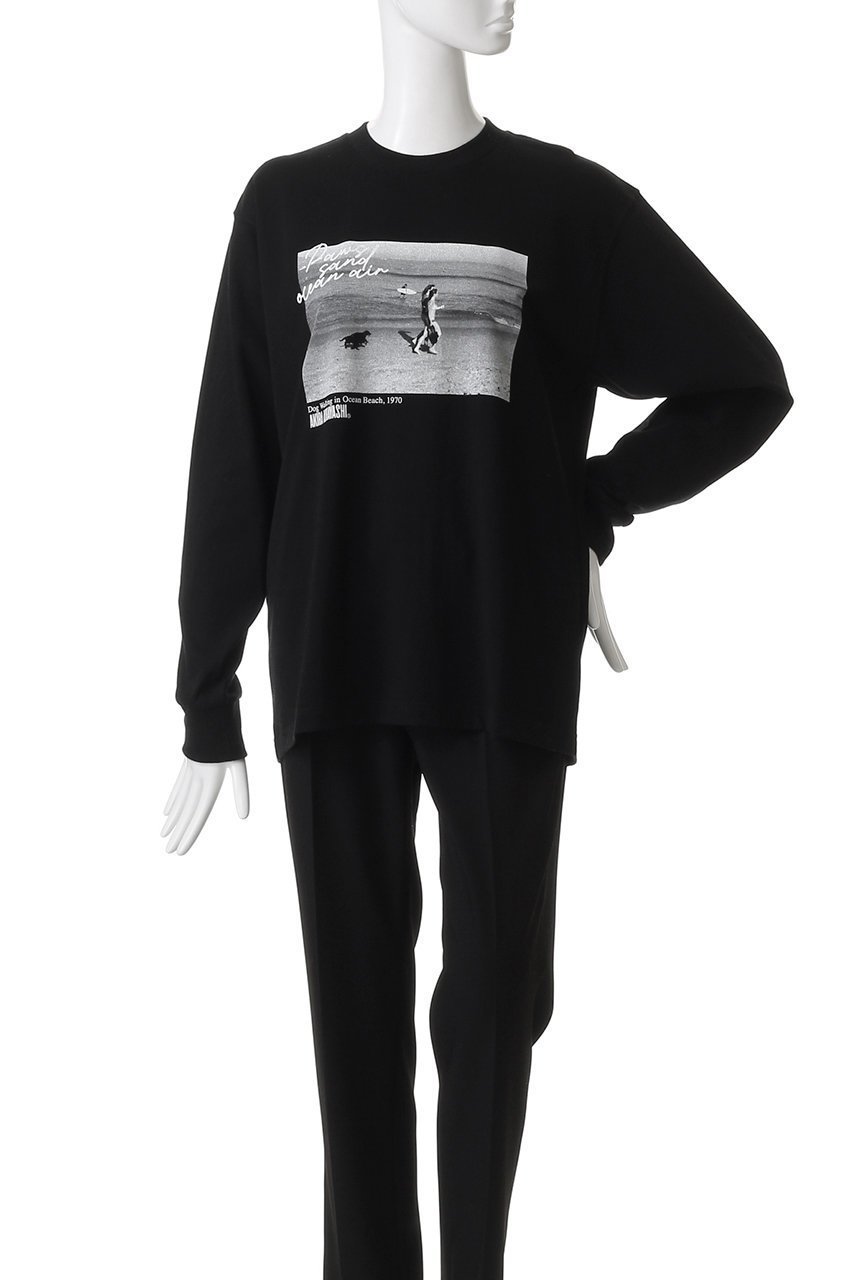 【スリー ドッツ/three dots】の【UNISEX】 アニバーサリー ロングスリーブT 人気、トレンドファッション・服の通販 founy(ファニー) 　ファッション　Fashion　レディースファッション　Fashion for Women　トップス・カットソー　Cut & Sew Tops　シャツ・ブラウス・オフィスカジュアル　Elegant Blouses & Button-Ups　ロングTシャツ・Tシャツ　Longline T-Shirts & Tees　カットソー・ベーシックTシャツ　Cut-and-Sewn Tops / Stretch Tees & Basics　ユニセックス　Unisex, Genderless　スリーブ　Sleeve, Long Sleeve / Short Sleeve　フロント　Front, Front Design　プリント　Print, Printed Pattern　ベーシック　Basic, Essential　モノトーン　Monotone, Black and White　ロング　Long, Long-Length　ヴィンテージ　Vintage Style　other-2|ID: prp329100004898841 ipo3291000000036650125