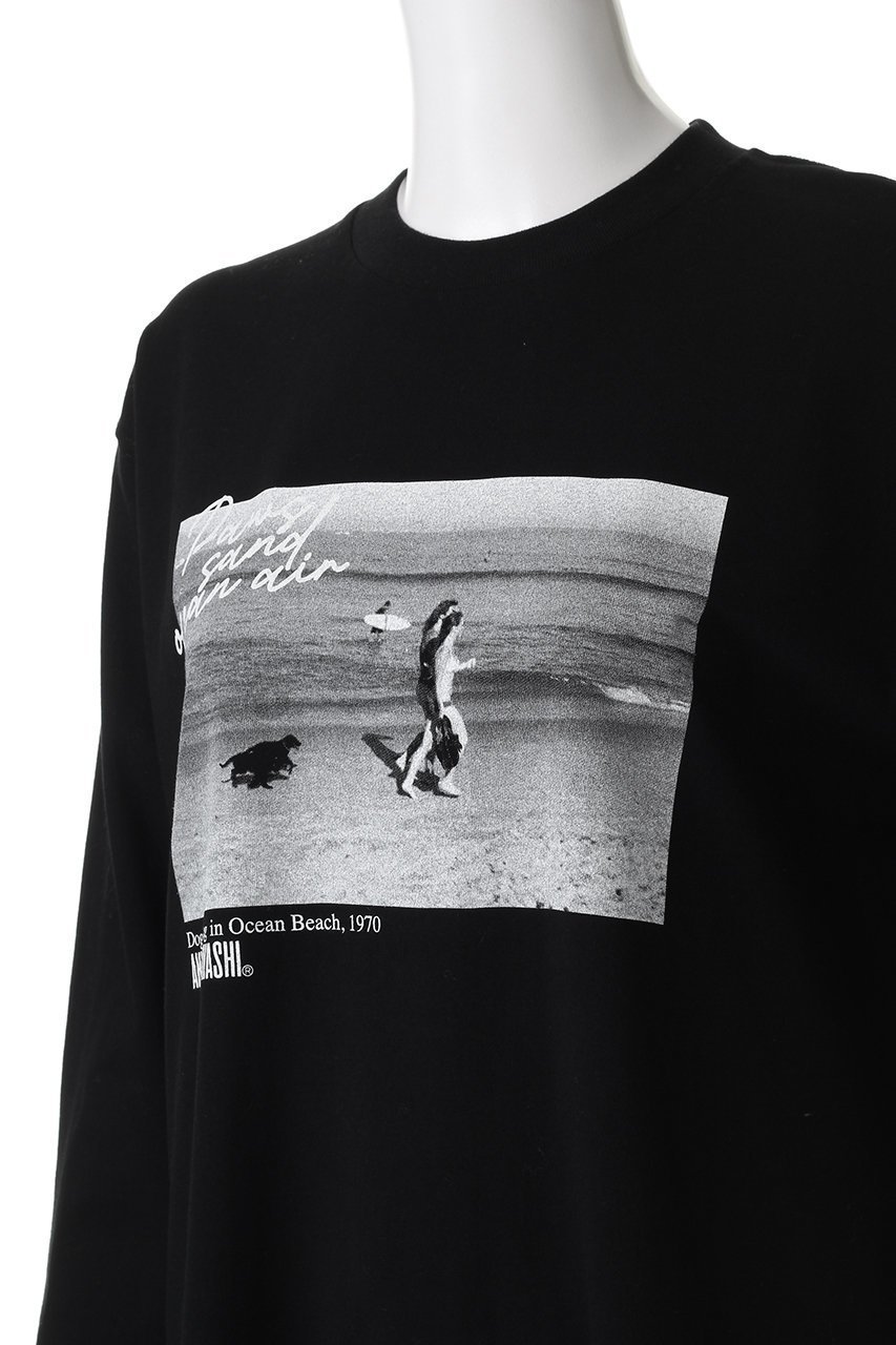 【スリー ドッツ/three dots】の【UNISEX】 アニバーサリー ロングスリーブT 人気、トレンドファッション・服の通販 founy(ファニー) 　ファッション　Fashion　レディースファッション　Fashion for Women　トップス・カットソー　Cut & Sew Tops　シャツ・ブラウス・オフィスカジュアル　Elegant Blouses & Button-Ups　ロングTシャツ・Tシャツ　Longline T-Shirts & Tees　カットソー・ベーシックTシャツ　Cut-and-Sewn Tops / Stretch Tees & Basics　ユニセックス　Unisex, Genderless　スリーブ　Sleeve, Long Sleeve / Short Sleeve　フロント　Front, Front Design　プリント　Print, Printed Pattern　ベーシック　Basic, Essential　モノトーン　Monotone, Black and White　ロング　Long, Long-Length　ヴィンテージ　Vintage Style　other-5|ID: prp329100004898841 ipo3291000000036650131