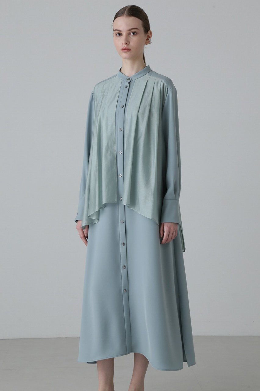 【アドーア/ADORE】のパウダリードライサテンワンピース 人気、トレンドファッション・服の通販 founy(ファニー) 　ファッション　Fashion　レディースファッション　Fashion for Women　ワンピース　Dresses　チュニック　Tunic Tops & Dresses　サテン　Satin, Glossy Fabric　シアー　Sheer, See-Through　チュニック　Tunic, Long Top　ドレープ　Drape, Draping Fabric　パウダー　Powder, Soft Tone　ロング　Long, Long-Length　 other-1|ID: prp329100004898855 ipo3291000000036650262