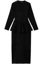 【コルコバード/CORCOVADO】のペプラムニットドレス 人気、トレンドファッション・服の通販 founy(ファニー) ファッション Fashion レディースファッション Fashion for Women ワンピース Dresses フォーマル・パーティードレス・結婚式用ドレス Elegant & Casual Dresses チュニック Tunic Tops & Dresses おすすめ Recommended / Our Picks シンプル Simple, Minimal チュニック Tunic, Long Top ドレス Dress, One-Piece フォルム Silhouette, Form ペプラム Peplum, Flared Hem 軽量 Lightweight, Ultra Light thumbnail ブラック|ID: prp329100004898862 ipo3291000000036650396