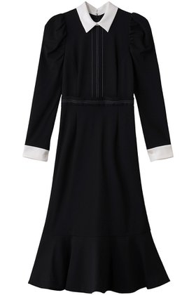 【コルコバード/CORCOVADO】の白襟リトルブラックドレス 人気、トレンドファッション・服の通販 founy(ファニー) ファッション Fashion レディースファッション Fashion for Women ワンピース Dresses フォーマル・パーティードレス・結婚式用ドレス Elegant & Casual Dresses チュニック Tunic Tops & Dresses エレガント 上品 Elegant オケージョン Occasion Wear チュニック Tunic, Long Top ドレス Dress, One-Piece ビジネス 仕事 通勤 Business / Work / Commuting フォルム Silhouette, Form マーメイド Mermaid, Fishtail Silhouette |ID:prp329100004898864