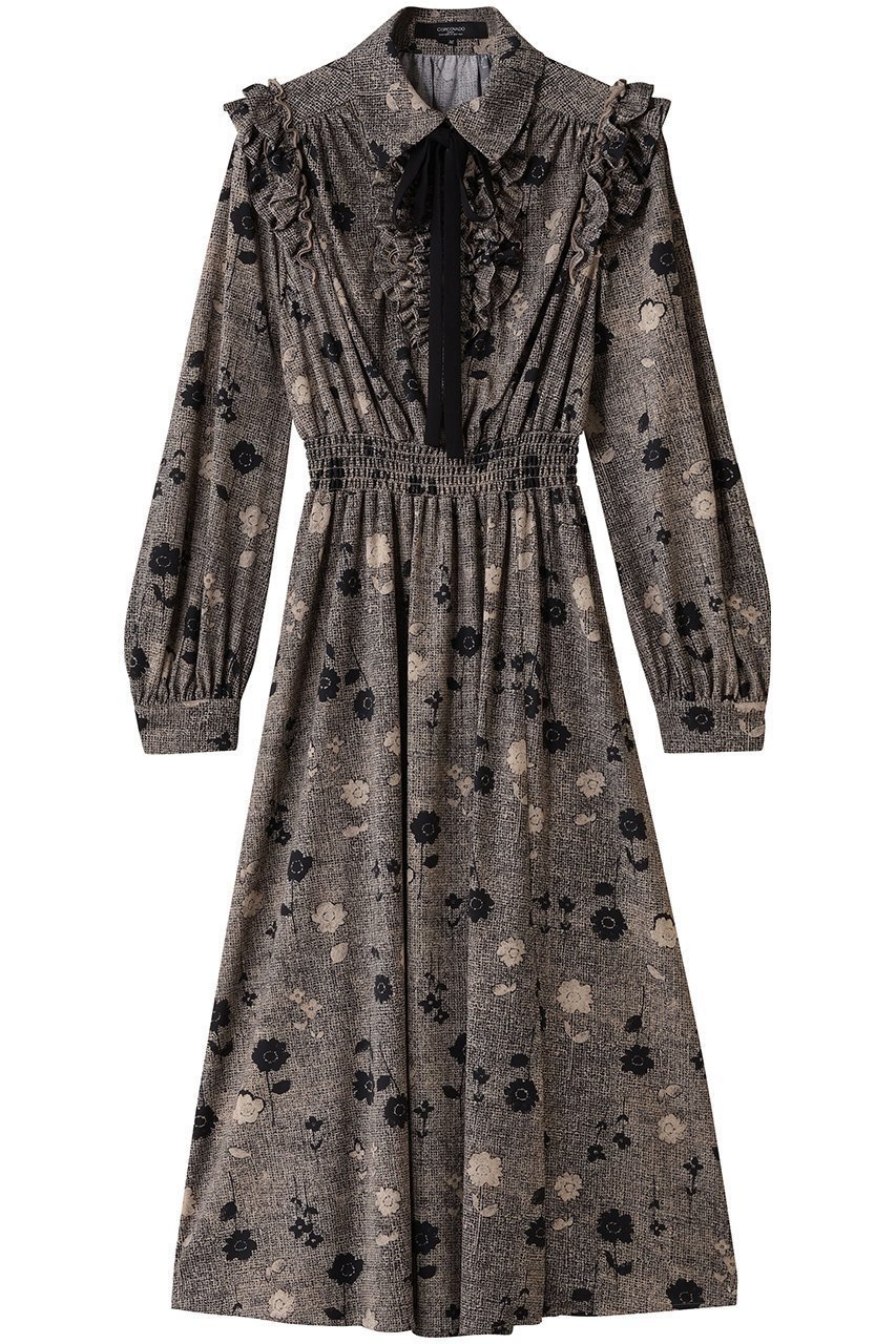 【コルコバード/CORCOVADO】のプリントボウタイドレス 人気、トレンドファッション・服の通販 founy(ファニー) ファッション Fashion レディースファッション Fashion for Women ワンピース Dresses フォーマル・パーティードレス・結婚式用ドレス Elegant & Casual Dresses チュニック Tunic Tops & Dresses オケージョン Occasion Wear チュニック Tunic, Long Top ドレス Dress, One-Piece フラワー Flower, Floral フリル Frill, Ruffle プリント Print, Printed Pattern リボン Ribbon, Bow other-1|ID: prp329100004898866 ipo3291000000036650431