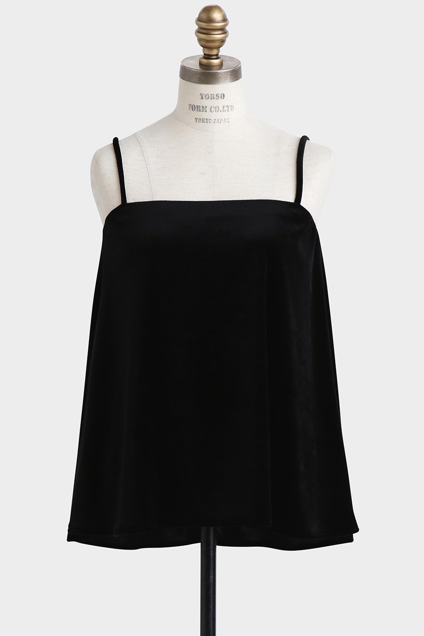 【ヒューエルミュージアム/hueLe Museum】の【hLM】カップ付きベロアキャミソール 人気、トレンドファッション・服の通販 founy(ファニー) 　ファッション　Fashion　レディースファッション　Fashion for Women　トップス・カットソー　Cut & Sew Tops　キャミソール&ノースリーブ　Camisoles & Sleeveless Tops　シャツ・ブラウス・オフィスカジュアル　Elegant Blouses & Button-Ups　ロングTシャツ・Tシャツ　Longline T-Shirts & Tees　カットソー・ベーシックTシャツ　Cut-and-Sewn Tops / Stretch Tees & Basics　ベロアトップス　Velour Tops / Velvet-Look Items　インナー　Innerwear　キャミソール　Camisole, Spaghetti Strap Top　ジャケット　Jacket, Outerwear　タンク　Tank Top, Sleeveless Top　ドレープ　Drape, Draping Fabric　フィット　Fit, Slim Fit　フレア　Flare, Flared　ベロア　Velour, Soft Velvet　A/W・秋冬　Autumn/Winter　 other-1|ID: prp329100004898870 ipo3291000000036650460