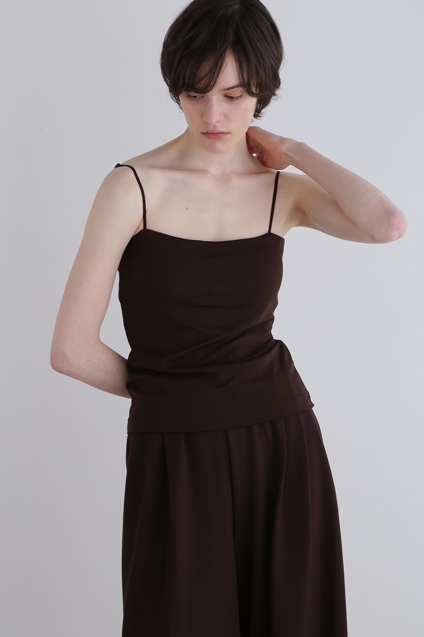 【ル フィル/LE PHIL】のカップインキャミトップ インテリア・キッズ・メンズ・レディースファッション・服の通販 founy(ファニー) ファッション Fashion レディースファッション Fashion for Women トップス・カットソー Cut & Sew Tops キャミソール&ノースリーブ Camisoles & Sleeveless Tops シャツ・ブラウス・オフィスカジュアル Elegant Blouses & Button-Ups ロングTシャツ・Tシャツ Longline T-Shirts & Tees カットソー・ベーシックTシャツ Cut-and-Sewn Tops / Stretch Tees & Basics キャミソール Camisole, Spaghetti Strap Top スリム Slim, Slim Fit タンク Tank Top, Sleeveless Top ラップ Wrap, Wrap Design ブラウン|ID: prp329100004898874 ipo3291000000036650508