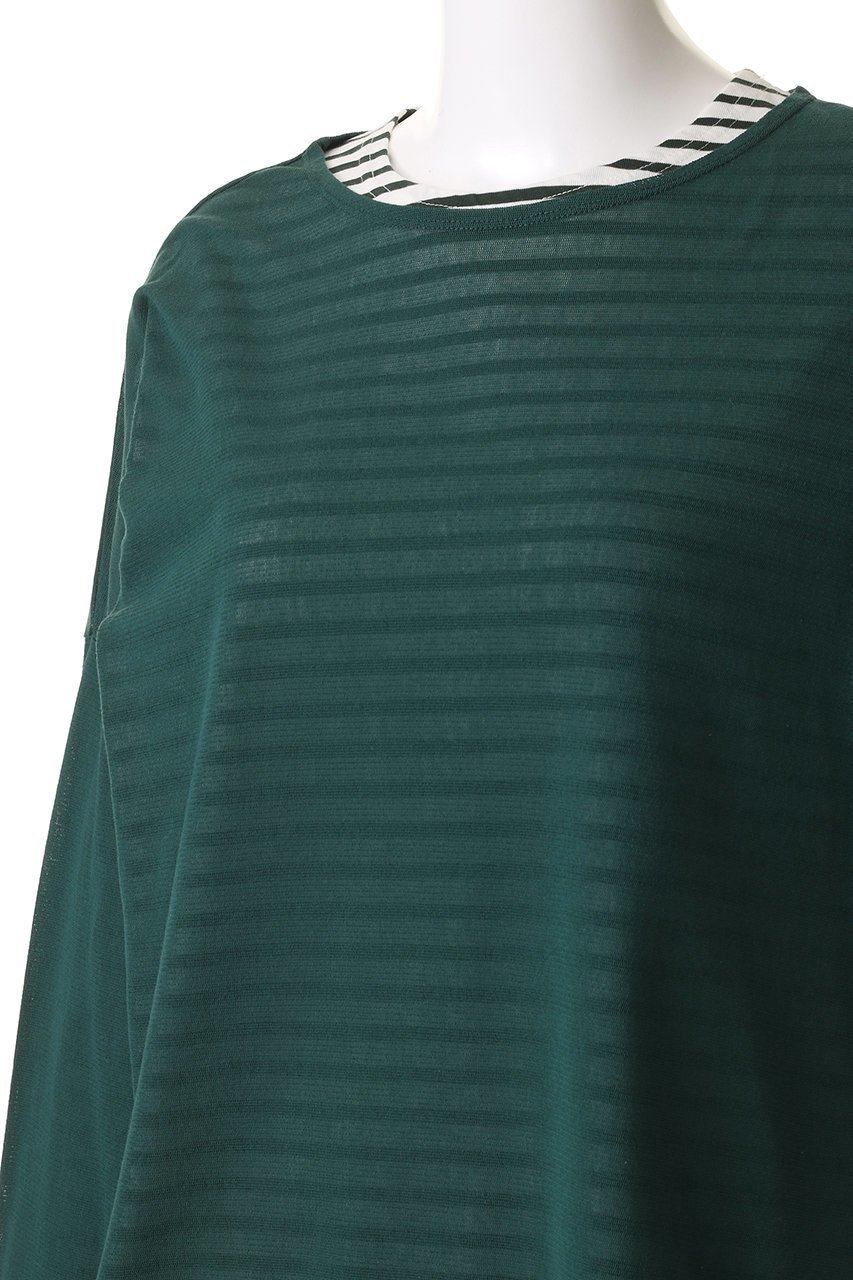 【オブラダ/Oblada】のシアーレイヤー ロングTシャツ 人気、トレンドファッション・服の通販 founy(ファニー) ファッション Fashion レディースファッション Fashion for Women トップス・カットソー Cut & Sew Tops シャツ・ブラウス・オフィスカジュアル Elegant Blouses & Button-Ups ロングTシャツ・Tシャツ Longline T-Shirts & Tees カットソー・ベーシックTシャツ Cut-and-Sewn Tops / Stretch Tees & Basics インナー Innerwear シアー Sheer, See-Through シンプル Simple, Minimal スリーブ Sleeve, Long Sleeve / Short Sleeve トレンド Trend, Trending Now ボーダー Border, Stripe ロング Long, Long-Length エレガント 上品 Elegant other-5|ID: prp329100004898884 ipo3291000000036650594