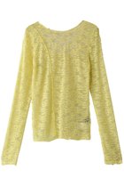 【メゾンスペシャル/MAISON SPECIAL】のFringe Lace Crew Neck Tops/フリンジレースクルートップス 人気、トレンドファッション・服の通販 founy(ファニー) ファッション Fashion レディースファッション Fashion for Women アウター Coat / Outerwear Collection トップス・カットソー Cut & Sew Tops シャツ・ブラウス・オフィスカジュアル Elegant Blouses & Button-Ups ロングTシャツ・Tシャツ Longline T-Shirts & Tees ベスト&ジレ / 重ね着スタイル Vests & Gilets カットソー・ベーシックTシャツ Cut-and-Sewn Tops / Stretch Tees & Basics インナー Innerwear スリーブ Sleeve, Long Sleeve / Short Sleeve フリンジ Fringe, Tassel レース Lace, Lace Fabric ロング Long, Long-Length 別注 Limited Edition, Custom Order thumbnail LIME(ライム)|ID: prp329100004898885 ipo3291000000036650600