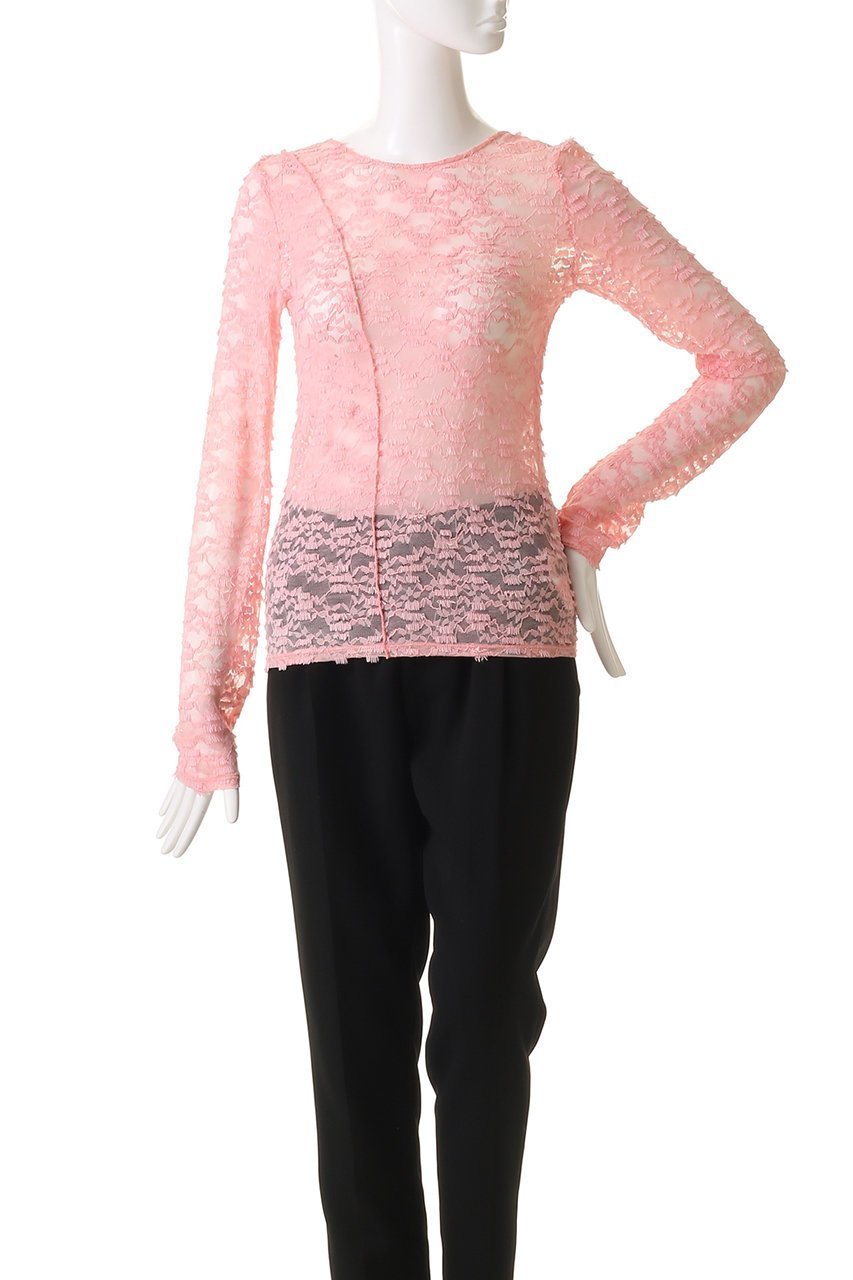 【メゾンスペシャル/MAISON SPECIAL】のFringe Lace Crew Neck Tops/フリンジレースクルートップス 人気、トレンドファッション・服の通販 founy(ファニー) ファッション Fashion レディースファッション Fashion for Women アウター Coat / Outerwear Collection トップス・カットソー Cut & Sew Tops シャツ・ブラウス・オフィスカジュアル Elegant Blouses & Button-Ups ロングTシャツ・Tシャツ Longline T-Shirts & Tees ベスト&ジレ / 重ね着スタイル Vests & Gilets カットソー・ベーシックTシャツ Cut-and-Sewn Tops / Stretch Tees & Basics インナー Innerwear スリーブ Sleeve, Long Sleeve / Short Sleeve フリンジ Fringe, Tassel レース Lace, Lace Fabric ロング Long, Long-Length 別注 Limited Edition, Custom Order other-2|ID: prp329100004898885 ipo3291000000036650604
