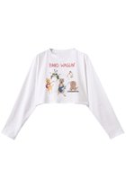 【ウィムガゼット/Whim Gazette】の【Unfortunate Portrait】Band Waggin L/S T 人気、トレンドファッション・服の通販 founy(ファニー) ファッション Fashion レディースファッション Fashion for Women トップス・カットソー Cut & Sew Tops シャツ・ブラウス・オフィスカジュアル Elegant Blouses & Button-Ups ロングTシャツ・Tシャツ Longline T-Shirts & Tees カットソー・ベーシックTシャツ Cut-and-Sewn Tops / Stretch Tees & Basics イラスト Illustration スリーブ Sleeve, Long Sleeve / Short Sleeve デニム Denim, Jeans Material プリント Print, Printed Pattern リラックス Relax, Relaxed Fit ロング Long, Long-Length 長袖 Long Sleeve, Full Sleeve thumbnail ホワイト|ID: prp329100004898893 ipo3291000000036650683