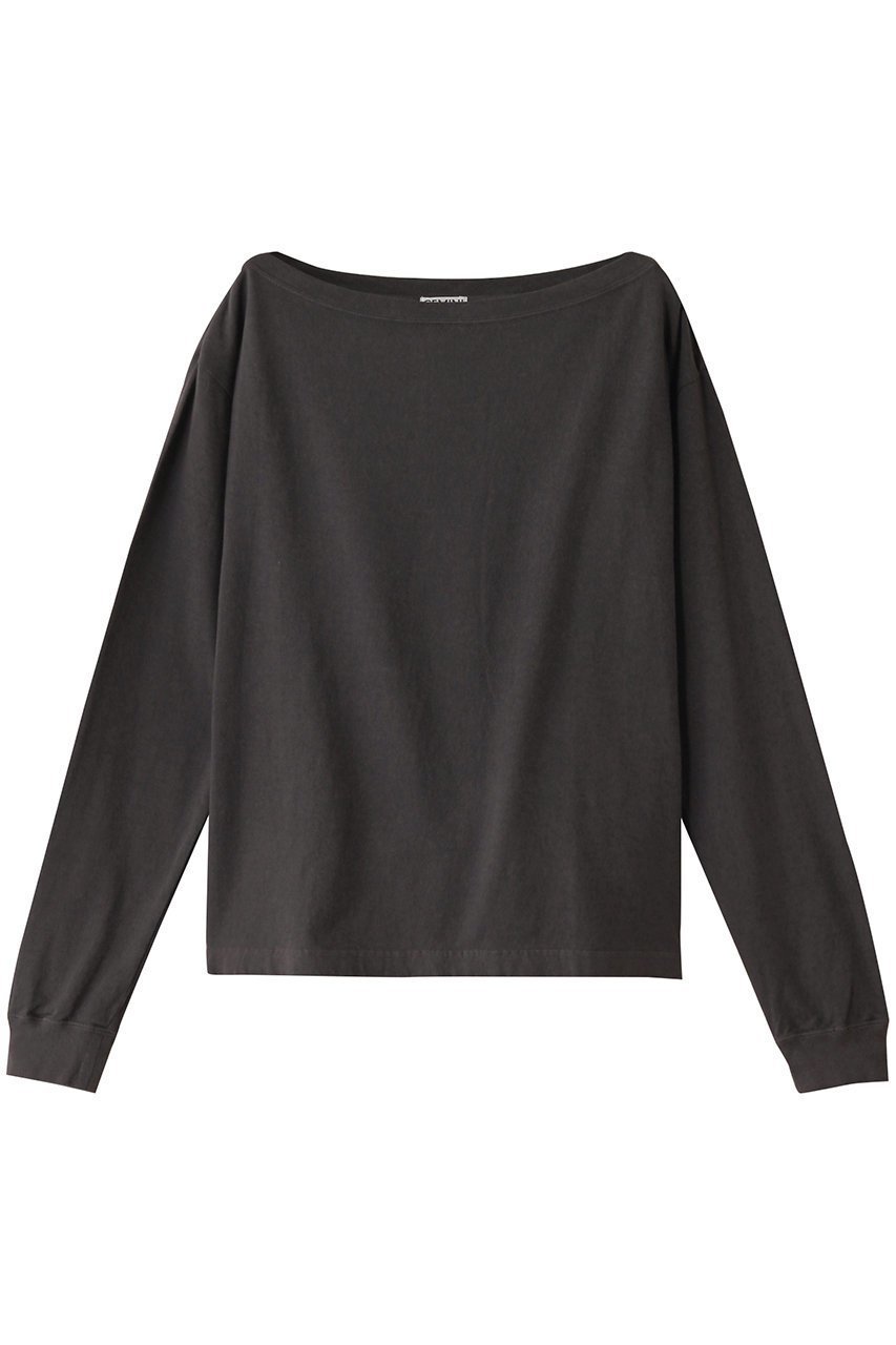 【ウィムガゼット/Whim Gazette】の【GEMINI】プリントカットソー インテリア・キッズ・メンズ・レディースファッション・服の通販 founy(ファニー) ファッション Fashion レディースファッション Fashion for Women トップス・カットソー Cut & Sew Tops シャツ・ブラウス・オフィスカジュアル Elegant Blouses & Button-Ups ロングTシャツ・Tシャツ Longline T-Shirts & Tees カットソー・ベーシックTシャツ Cut-and-Sewn Tops / Stretch Tees & Basics スリーブ Sleeve, Long Sleeve / Short Sleeve プリント Print, Printed Pattern リラックス Relax, Relaxed Fit ロング Long, Long-Length チャコールグレー|ID: prp329100004898897 ipo3291000000036650708