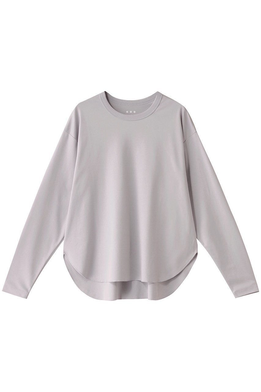 【スリー ドッツ/three dots】のライトスビン ロングスリーブT インテリア・キッズ・メンズ・レディースファッション・服の通販 founy(ファニー) ファッション Fashion レディースファッション Fashion for Women トップス・カットソー Cut & Sew Tops シャツ・ブラウス・オフィスカジュアル Elegant Blouses & Button-Ups ロングTシャツ・Tシャツ Longline T-Shirts & Tees カットソー・ベーシックTシャツ Cut-and-Sewn Tops / Stretch Tees & Basics なめらか Smooth, Silky Texture ショルダー Shoulder, Shoulder Strap シンプル Simple, Minimal スリーブ Sleeve, Long Sleeve / Short Sleeve ドロップ Drop Shoulder, Dropped Style ラウンド Round, Round Neck リラックス Relax, Relaxed Fit ロング Long, Long-Length ライトグレー|ID: prp329100004898900 ipo3291000000036650746