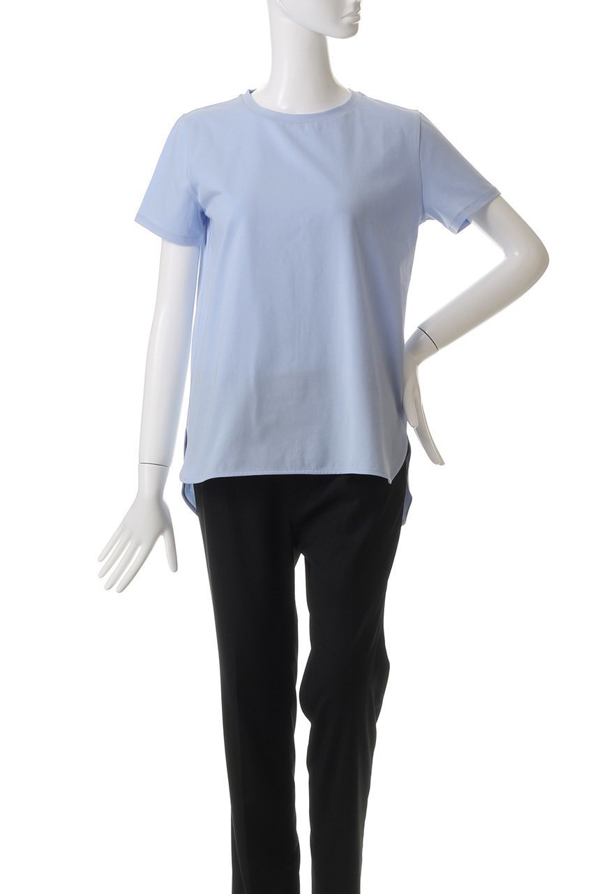 【ベイジ,/BEIGE,】のBROIS(ブロア)/半袖コットンTシャツ 人気、トレンドファッション・服の通販 founy(ファニー) 　ファッション　Fashion　レディースファッション　Fashion for Women　トップス・カットソー　Cut & Sew Tops　シャツ・ブラウス・オフィスカジュアル　Elegant Blouses & Button-Ups　ロングTシャツ・Tシャツ　Longline T-Shirts & Tees　カットソー・ベーシックTシャツ　Cut-and-Sewn Tops / Stretch Tees & Basics　ショート　Short, Short Length　シンプル　Simple, Minimal　スリット　Slit, Slit Detail　スリーブ　Sleeve, Long Sleeve / Short Sleeve　半袖　Short Sleeve, Half Sleeve　other-2|ID: prp329100004898910 ipo3291000000036650836