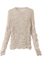 【メゾンスペシャル/MAISON SPECIAL】のシースルシャーリングトップ 人気、トレンドファッション・服の通販 founy(ファニー) ファッション Fashion レディースファッション Fashion for Women トップス・カットソー Cut & Sew Tops シャツ・ブラウス・オフィスカジュアル Elegant Blouses & Button-Ups ロングTシャツ・Tシャツ Longline T-Shirts & Tees カットソー・ベーシックTシャツ Cut-and-Sewn Tops / Stretch Tees & Basics コンパクト Compact, Small Size シャーリング Shirring, Ruched スリーブ Sleeve, Long Sleeve / Short Sleeve ビスチェ Bustier, Corset Top ファブリック Fabric, Textile ロング Long, Long-Length thumbnail L.GRY(ライトグレー)|ID: prp329100004898912 ipo3291000000036650858