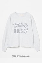 【エリオポール/heliopole】の【GOOD ROCK SPEED】GRS YALE スウェット 人気、トレンドファッション・服の通販 founy(ファニー) ファッション Fashion レディースファッション Fashion for Women トップス・カットソー Cut & Sew Tops シャツ・ブラウス・オフィスカジュアル Elegant Blouses & Button-Ups レディースパーカー・カジュアルフーディー Casual Hoodies & Sweatshirts ロングTシャツ・Tシャツ Longline T-Shirts & Tees スウェット・クルーネックトップス Sweatshirts & Crewnecks / Relaxed Fit Sweat Tops カットソー・ベーシックTシャツ Cut-and-Sewn Tops / Stretch Tees & Basics スウェット / スエット Sweatshirt, Sweatwear フロント Front, Front Design thumbnail ライトグレー|ID: prp329100004898917 ipo3291000000036650894