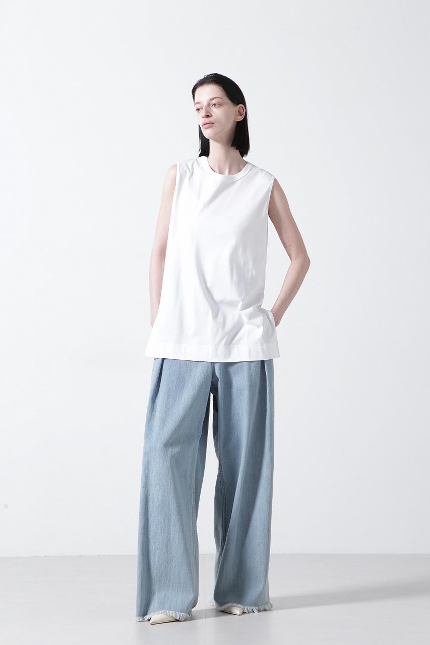 【ヒューエルミュージアム/hueLe Museum】の【STUMBLY】Semi Long Tank 人気、トレンドファッション・服の通販 founy(ファニー) 　ファッション　Fashion　レディースファッション　Fashion for Women　トップス・カットソー　Cut & Sew Tops　キャミソール&ノースリーブ　Camisoles & Sleeveless Tops　シャツ・ブラウス・オフィスカジュアル　Elegant Blouses & Button-Ups　ロングTシャツ・Tシャツ　Longline T-Shirts & Tees　カットソー・ベーシックTシャツ　Cut-and-Sewn Tops / Stretch Tees & Basics　おすすめ　Recommended / Our Picks　インナー　Innerwear　キャミソール　Camisole, Spaghetti Strap Top　シンプル　Simple, Minimal　タンク　Tank Top, Sleeveless Top　夏　Summer　春　Spring　S/S・春夏　SS, Spring/Summer, Warm Season　other-7|ID: prp329100004898926 ipo3291000000036650980