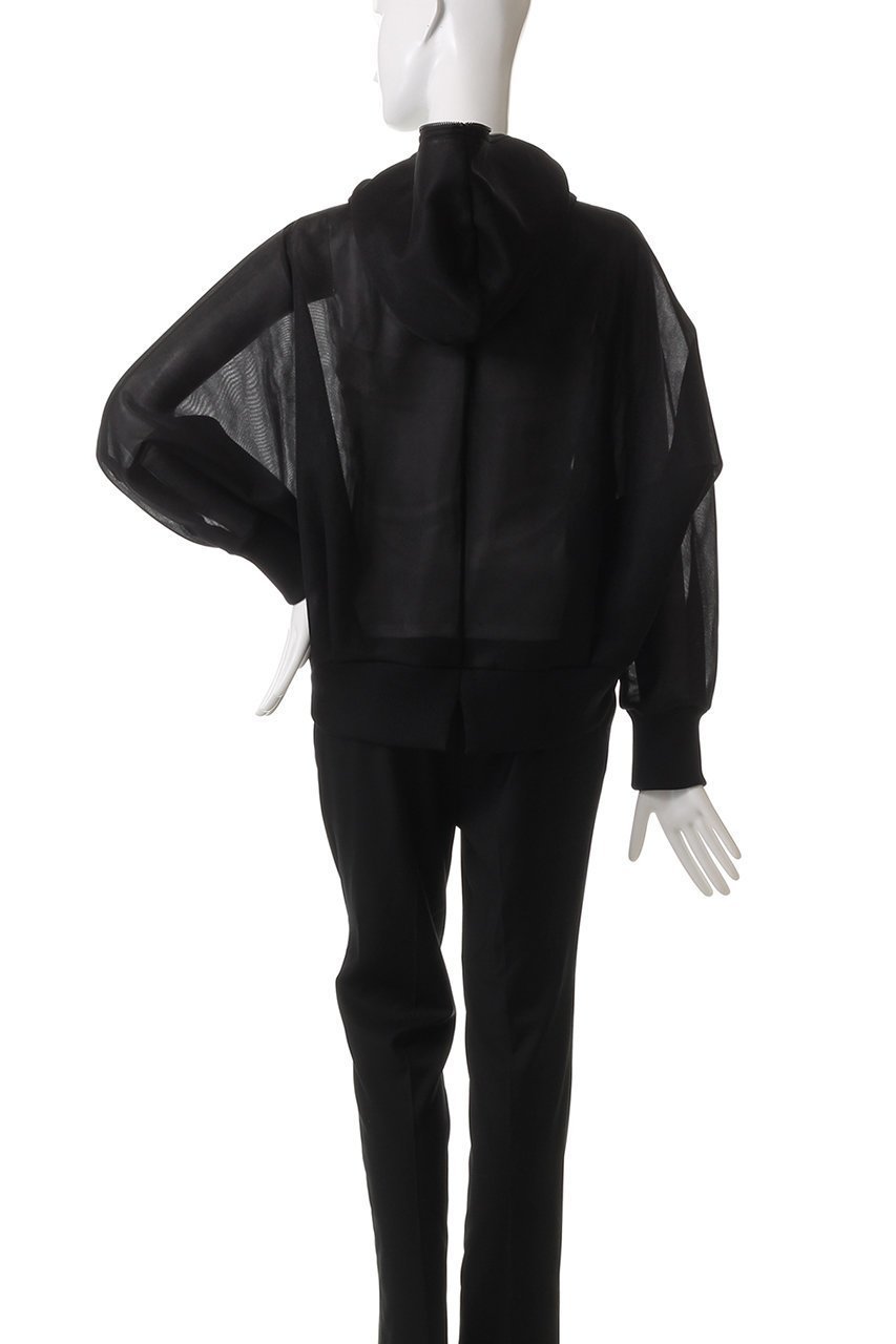 【ヒューエルミュージアム/hueLe Museum】の【STUMBLY】Sheer Doubleknit Hoody 人気、トレンドファッション・服の通販 founy(ファニー) 　ファッション　Fashion　レディースファッション　Fashion for Women　トップス・カットソー　Cut & Sew Tops　ニット　Knit Tops & Sweaters　シャツ・ブラウス・オフィスカジュアル　Elegant Blouses & Button-Ups　レディースパーカー・カジュアルフーディー　Casual Hoodies & Sweatshirts　ロングTシャツ・Tシャツ　Longline T-Shirts & Tees　スウェット・クルーネックトップス　Sweatshirts & Crewnecks / Relaxed Fit Sweat Tops　カットソー・ベーシックTシャツ　Cut-and-Sewn Tops / Stretch Tees & Basics　エレガント 上品　Elegant　シアー　Sheer, See-Through　ジップ　Zip, Zipper　リラックス　Relax, Relaxed Fit　今季　This Season, Current Season　羽織　Haori, Light Jacket　other-4|ID: prp329100004898935 ipo3291000000036651070