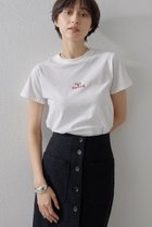 【ウィムガゼット/Whim Gazette】の【THE PAUSE】THE PAUSE刺繍Tシャツ 人気、トレンドファッション・服の通販 founy(ファニー) ファッション Fashion レディースファッション Fashion for Women トップス・カットソー Cut & Sew Tops シャツ・ブラウス・オフィスカジュアル Elegant Blouses & Button-Ups ロングTシャツ・Tシャツ Longline T-Shirts & Tees カットソー・ベーシックTシャツ Cut-and-Sewn Tops / Stretch Tees & Basics カットソー Cut and Sewn Top コンパクト Compact, Small Size ショート Short, Short Length スリーブ Sleeve, Long Sleeve / Short Sleeve 半袖 Short Sleeve, Half Sleeve thumbnail オフホワイト|ID: prp329100004898936 ipo3291000000036651079