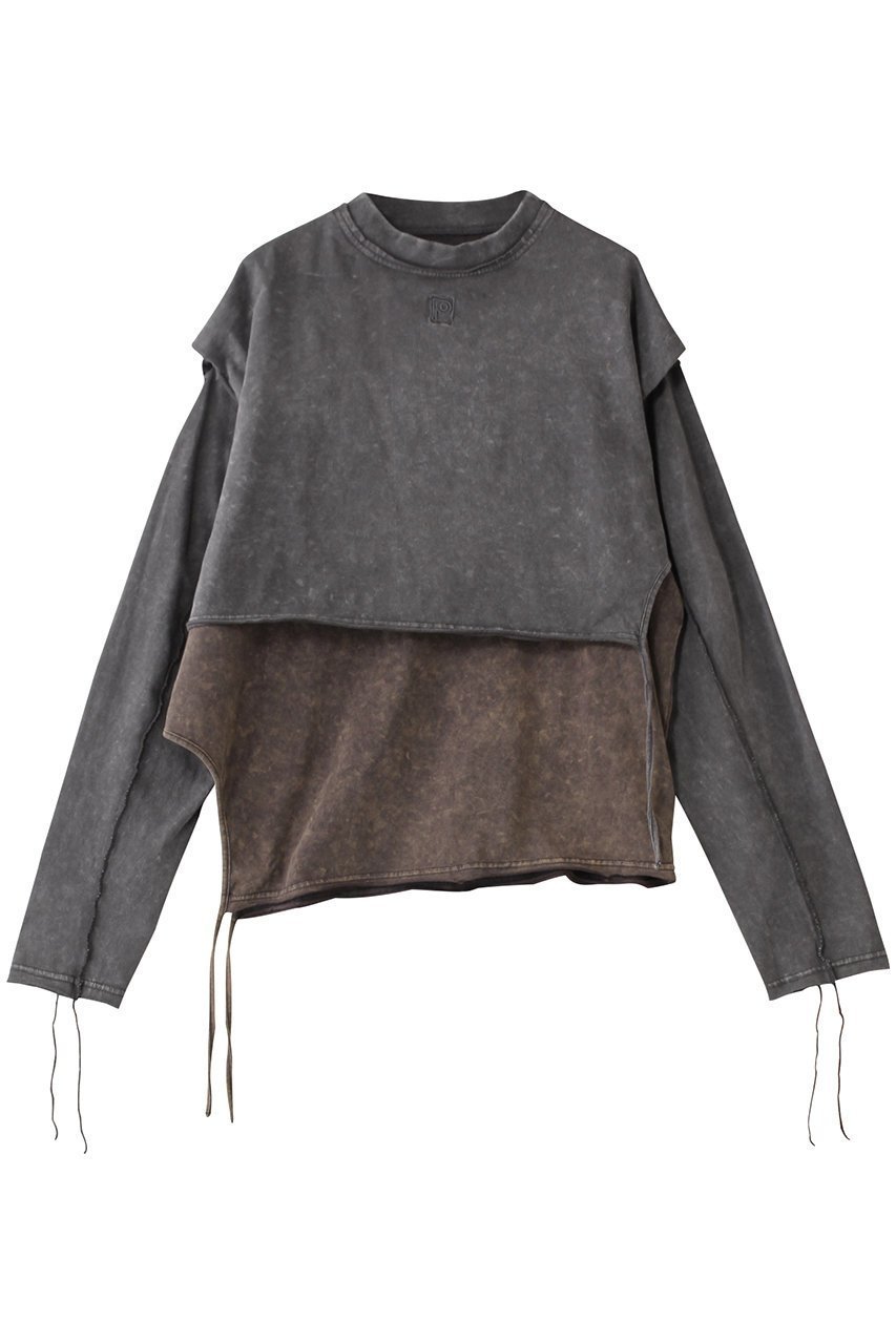 【プランク プロジェクト/PRANK PROJECT】のレイヤードロングスリーブTEE / Layered Long Sleeve Tee 人気、トレンドファッション・服の通販 founy(ファニー) 　ファッション　Fashion　レディースファッション　Fashion for Women　トップス・カットソー　Cut & Sew Tops　シャツ・ブラウス・オフィスカジュアル　Elegant Blouses & Button-Ups　ロングTシャツ・Tシャツ　Longline T-Shirts & Tees　カットソー・ベーシックTシャツ　Cut-and-Sewn Tops / Stretch Tees & Basics　おすすめ　Recommended / Our Picks　カットソー　Cut and Sewn Top　スリーブ　Sleeve, Long Sleeve / Short Sleeve　ノースリーブ　Sleeveless, No-Sleeve　ブリーチ　Bleach, Washed Finish　ロング　Long, Long-Length　ワイド　Wide, Wide Fit　 other-1|ID: prp329100004898937 ipo3291000000036651095