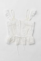 【プランク プロジェクト/PRANK PROJECT】のコットンレースビスチェ / Cotton Lace Bustier 人気、トレンドファッション・服の通販 founy(ファニー) ファッション Fashion レディースファッション Fashion for Women トップス・カットソー Cut & Sew Tops キャミソール&ノースリーブ Camisoles & Sleeveless Tops シャツ・ブラウス・オフィスカジュアル Elegant Blouses & Button-Ups ロングTシャツ・Tシャツ Longline T-Shirts & Tees カットソー・ベーシックTシャツ Cut-and-Sewn Tops / Stretch Tees & Basics ビスチェ Bustiers & Corset Tops / Layered Bustier Style カーゴパンツ Cargo Pants, Utility Pants キャミソール Camisole, Spaghetti Strap Top セットアップ Set-Up, Coordinated Outfit タンク Tank Top, Sleeveless Top デニム Denim, Jeans Material ビスチェ Bustier, Corset Top フロント Front, Front Design ボトム Bottoms, Lower Wear モダン Modern, Contemporary レース Lace, Lace Fabric 今季 This Season, Current Season thumbnail WHT(ホワイト)|ID: prp329100004898950 ipo3291000000036651225
