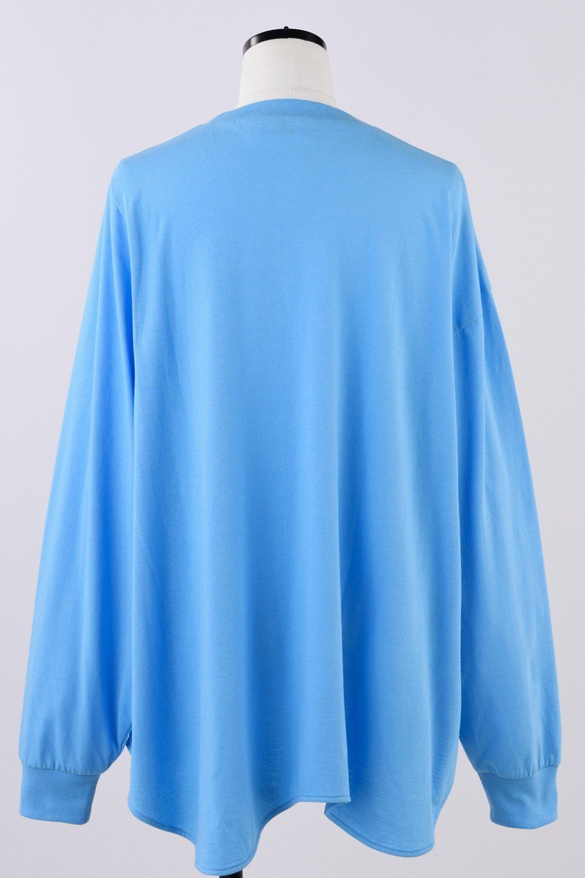 【ナゴンスタンス/nagonstans】のソフト天竺 アシンメカーブロンT 人気、トレンドファッション・服の通販 founy(ファニー) 　ファッション　Fashion　レディースファッション　Fashion for Women　トップス・カットソー　Cut & Sew Tops　シャツ・ブラウス・オフィスカジュアル　Elegant Blouses & Button-Ups　ロングTシャツ・Tシャツ　Longline T-Shirts & Tees　カットソー・ベーシックTシャツ　Cut-and-Sewn Tops / Stretch Tees & Basics　アシンメトリー　Asymmetrical Style　スリーブ　Sleeve, Long Sleeve / Short Sleeve　ロング　Long, Long-Length　other-3|ID: prp329100004898955 ipo3291000000036651274