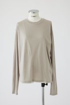 【リムアーク/RIM.ARK】のBasic long sleeve cut tops/トップス 人気、トレンドファッション・服の通販 founy(ファニー) ファッション Fashion レディースファッション Fashion for Women トップス・カットソー Cut & Sew Tops シャツ・ブラウス・オフィスカジュアル Elegant Blouses & Button-Ups ロングTシャツ・Tシャツ Longline T-Shirts & Tees カットソー・ベーシックTシャツ Cut-and-Sewn Tops / Stretch Tees & Basics スウェット / スエット Sweatshirt, Sweatwear スリーブ Sleeve, Long Sleeve / Short Sleeve ロング Long, Long-Length thumbnail グレージュ|ID: prp329100004898966 ipo3291000000036651385