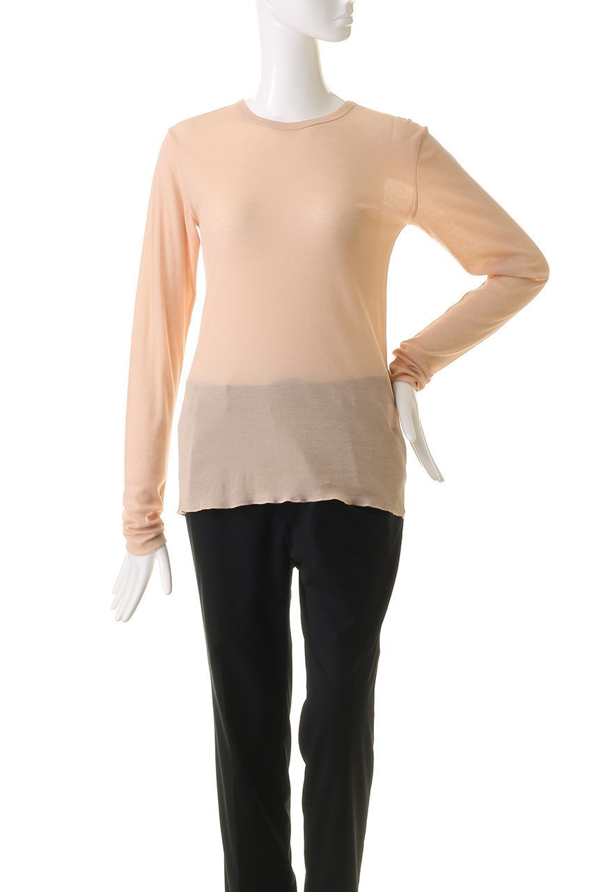 【エリオポール/heliopole】のシアーロングスリーブTシャツ 人気、トレンドファッション・服の通販 founy(ファニー) 　ファッション　Fashion　レディースファッション　Fashion for Women　トップス・カットソー　Cut & Sew Tops　シャツ・ブラウス・オフィスカジュアル　Elegant Blouses & Button-Ups　ロングTシャツ・Tシャツ　Longline T-Shirts & Tees　カットソー・ベーシックTシャツ　Cut-and-Sewn Tops / Stretch Tees & Basics　おすすめ　Recommended / Our Picks　スリーブ　Sleeve, Long Sleeve / Short Sleeve　ロング　Long, Long-Length　other-2|ID: prp329100004898985 ipo3291000000036651595