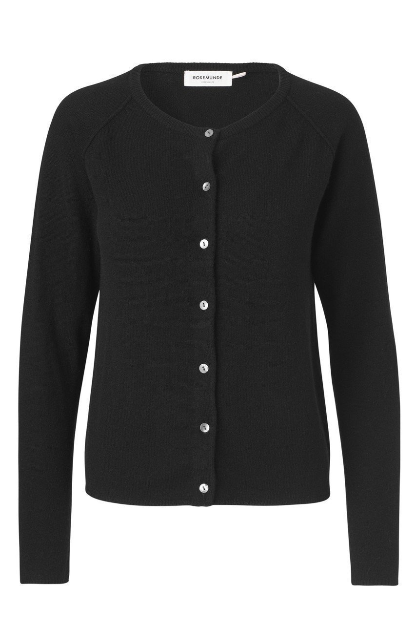 【ロサムンド/ROSEMUNDE】のウールカシミヤ シンプルカーディガン インテリア・キッズ・メンズ・レディースファッション・服の通販 founy(ファニー) 　ファッション　Fashion　レディースファッション　Fashion for Women　トップス・カットソー　Cut & Sew Tops　カーディガン・羽織り　Layered Style Cardigans　シャツ・ブラウス・オフィスカジュアル　Elegant Blouses & Button-Ups　ロングTシャツ・Tシャツ　Longline T-Shirts & Tees　カットソー・ベーシックTシャツ　Cut-and-Sewn Tops / Stretch Tees & Basics　アンサンブル　Ensemble Set　カーディガン　Cardigan, Knitwear　ショート　Short, Short Length　シンプル　Simple, Minimal　スリーブ　Sleeve, Long Sleeve / Short Sleeve　タンク　Tank Top, Sleeveless Top　フェミニン　Feminine, Girly　フロント　Front, Front Design　ラウンド　Round, Round Neck　ブラック|ID: prp329100004898987 ipo3291000000036651608