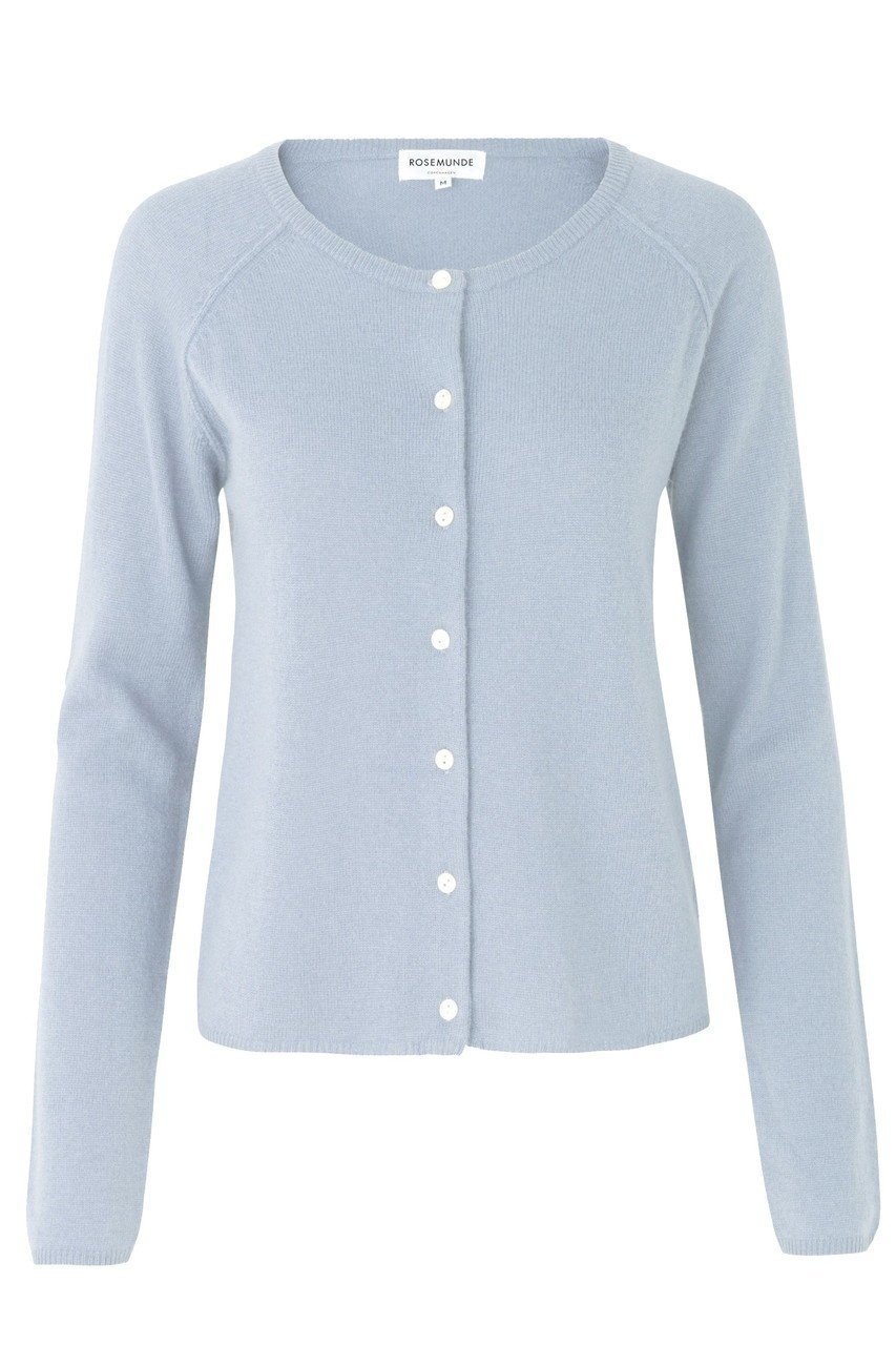 【ロサムンド/ROSEMUNDE】のウールカシミヤ シンプルカーディガン インテリア・キッズ・メンズ・レディースファッション・服の通販 founy(ファニー) 　ファッション　Fashion　レディースファッション　Fashion for Women　トップス・カットソー　Cut & Sew Tops　カーディガン・羽織り　Layered Style Cardigans　シャツ・ブラウス・オフィスカジュアル　Elegant Blouses & Button-Ups　ロングTシャツ・Tシャツ　Longline T-Shirts & Tees　カットソー・ベーシックTシャツ　Cut-and-Sewn Tops / Stretch Tees & Basics　アンサンブル　Ensemble Set　カーディガン　Cardigan, Knitwear　ショート　Short, Short Length　シンプル　Simple, Minimal　スリーブ　Sleeve, Long Sleeve / Short Sleeve　タンク　Tank Top, Sleeveless Top　フェミニン　Feminine, Girly　フロント　Front, Front Design　ラウンド　Round, Round Neck　ヘザースカイ|ID: prp329100004898987 ipo3291000000036651609