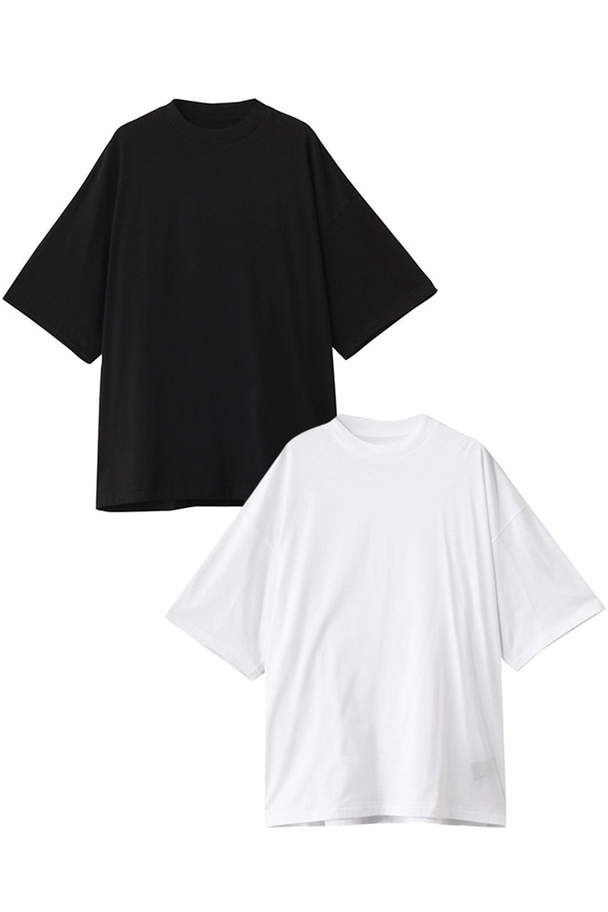 【エヌ.ハリウッド/N.HOOLYWOOD / MEN】の【MEN】【EXCHANGE SERVICE】2PACK Tシャツ インテリア・キッズ・メンズ・レディースファッション・服の通販 founy(ファニー) 　ファッション　Fashion　メンズファッション　Fashion for Men　トップス・カットソー　Cut & Sew Tops　メンズシャツ　Shirts　ショート　Short, Short Length　スリーブ　Sleeve, Long Sleeve / Short Sleeve　プレーン　Plain, Simple　人気　Popular, Best Seller　定番　Standard, Basic Item　ブラック/ホワイト|ID: prp329100004898996 ipo3291000000036651703
