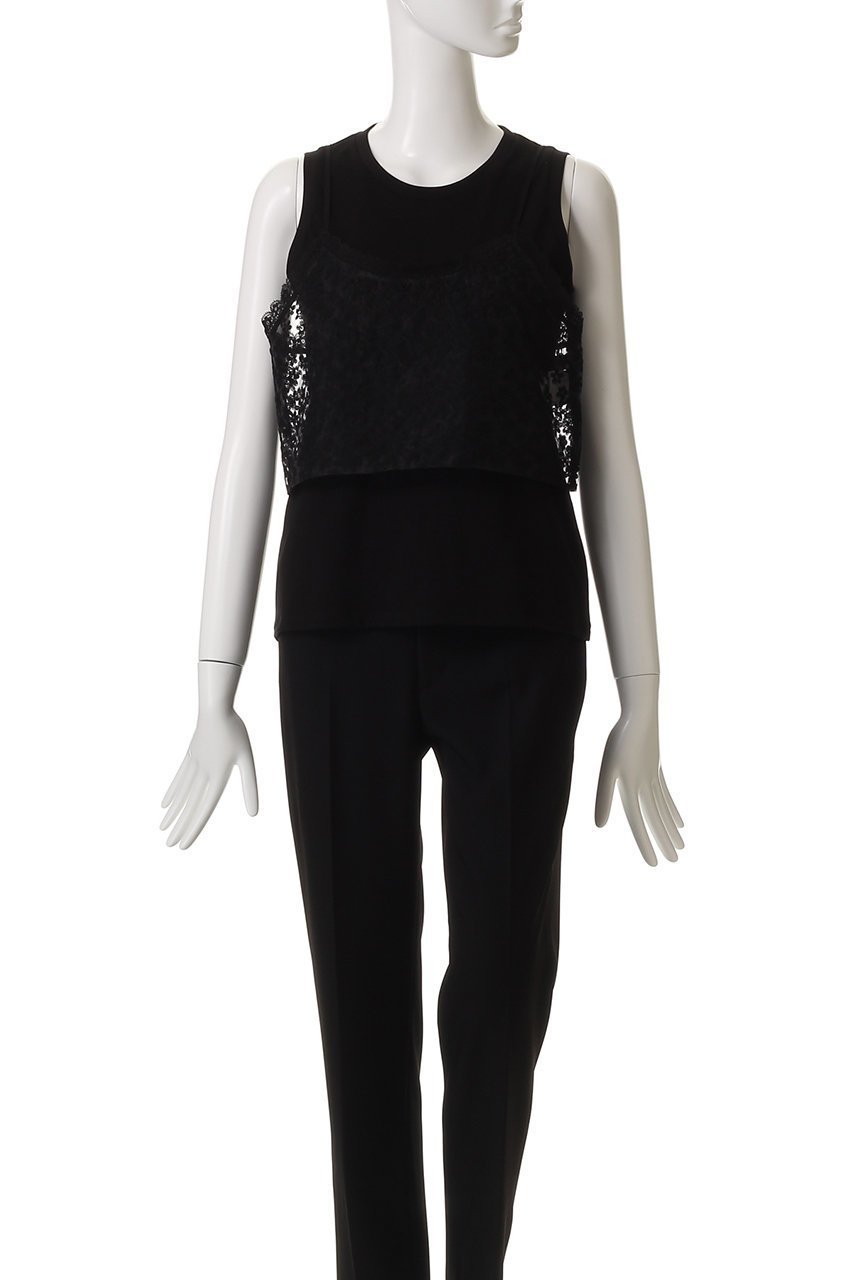 【デザイン ワークス/DESIGN WORKS】の【BEAUVET】レースキャミ&タンクセット 人気、トレンドファッション・服の通販 founy(ファニー) 　ファッション　Fashion　レディースファッション　Fashion for Women　トップス・カットソー　Cut & Sew Tops　キャミソール&ノースリーブ　Camisoles & Sleeveless Tops　シャツ・ブラウス・オフィスカジュアル　Elegant Blouses & Button-Ups　ロングTシャツ・Tシャツ　Longline T-Shirts & Tees　カットソー・ベーシックTシャツ　Cut-and-Sewn Tops / Stretch Tees & Basics　キャミソール　Camisole, Spaghetti Strap Top　シンプル　Simple, Minimal　タンク　Tank Top, Sleeveless Top　デニム　Denim, Jeans Material　ボトム　Bottoms, Lower Wear　レース　Lace, Lace Fabric　ワイド　Wide, Wide Fit　夏　Summer　春　Spring　S/S・春夏　SS, Spring/Summer, Warm Season　other-2|ID: prp329100004899024 ipo3291000000036652472