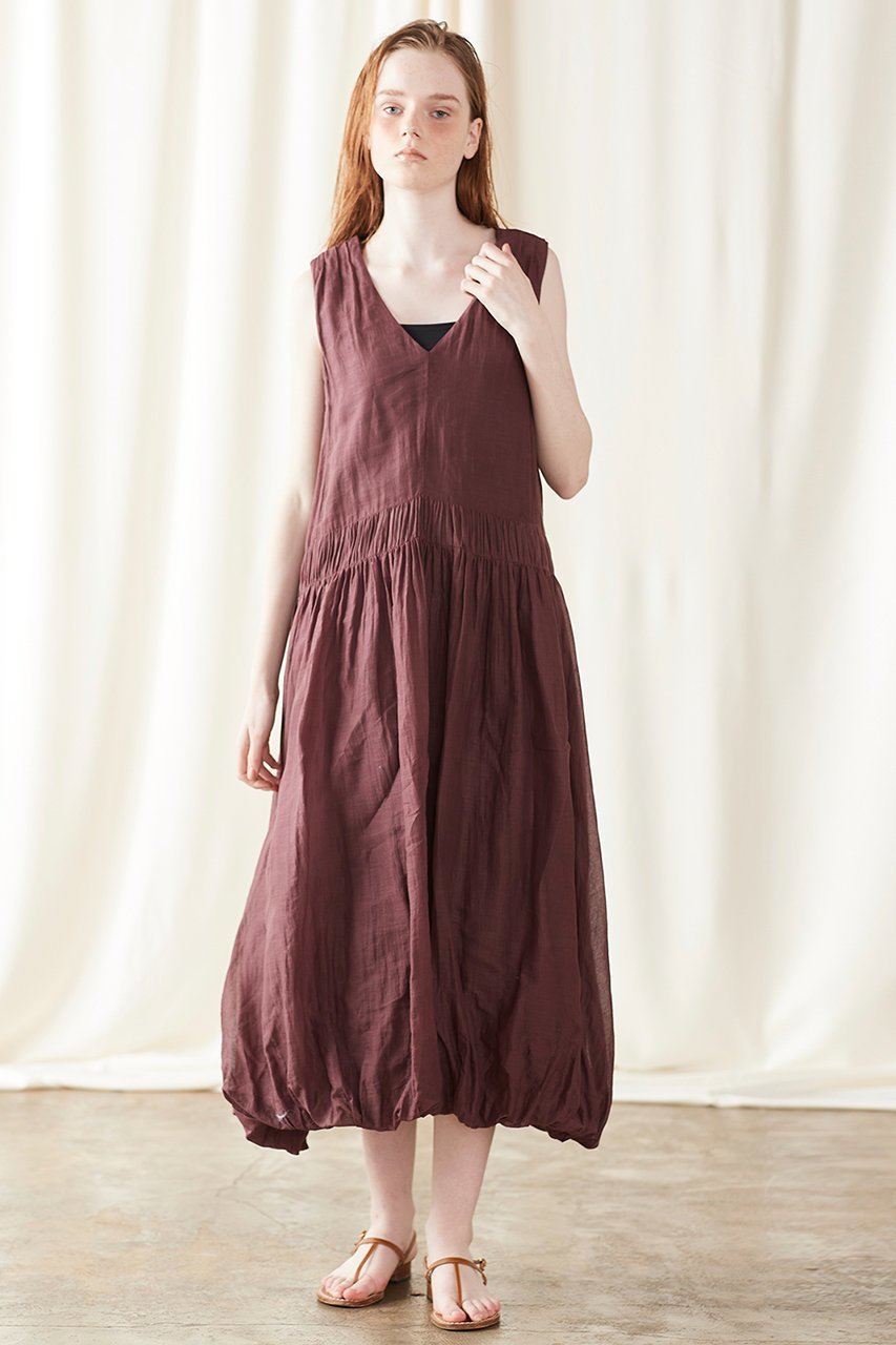 【マリリンムーン/MARILYN MOON】のタックテクニックシアーコットン2wayバルーンドレス 人気、トレンドファッション・服の通販 founy(ファニー) 　ファッション　Fashion　レディースファッション　Fashion for Women　ワンピース　Dresses　フォーマル・パーティードレス・結婚式用ドレス　Elegant & Casual Dresses　チュニック　Tunic Tops & Dresses　インド　Indian Textile　ギャザー　Gathered, Ruffled　サマー　Summer, Summer Style　シアー　Sheer, See-Through　チュニック　Tunic, Long Top　ドレス　Dress, One-Piece　バルーン　Balloon, Balloon Silhouette　リゾート　Resort, Vacation Style　リラックス　Relax, Relaxed Fit　ロング　Long, Long-Length　今季　This Season, Current Season　夏　Summer　other-7|ID: prp329100004899031 ipo3291000000036652567