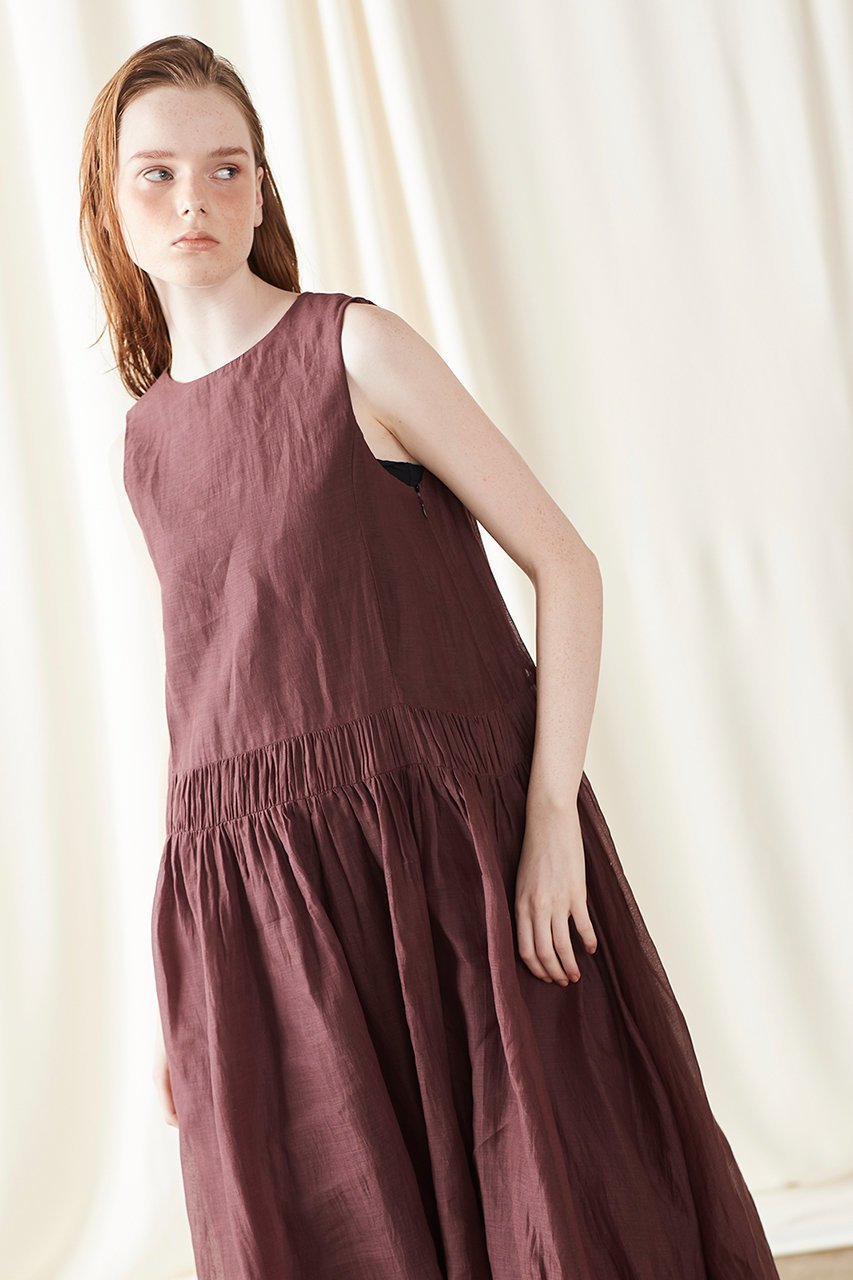 【マリリンムーン/MARILYN MOON】のタックテクニックシアーコットン2wayバルーンドレス 人気、トレンドファッション・服の通販 founy(ファニー) 　ファッション　Fashion　レディースファッション　Fashion for Women　ワンピース　Dresses　フォーマル・パーティードレス・結婚式用ドレス　Elegant & Casual Dresses　チュニック　Tunic Tops & Dresses　インド　Indian Textile　ギャザー　Gathered, Ruffled　サマー　Summer, Summer Style　シアー　Sheer, See-Through　チュニック　Tunic, Long Top　ドレス　Dress, One-Piece　バルーン　Balloon, Balloon Silhouette　リゾート　Resort, Vacation Style　リラックス　Relax, Relaxed Fit　ロング　Long, Long-Length　今季　This Season, Current Season　夏　Summer　other-8|ID: prp329100004899031 ipo3291000000036652568