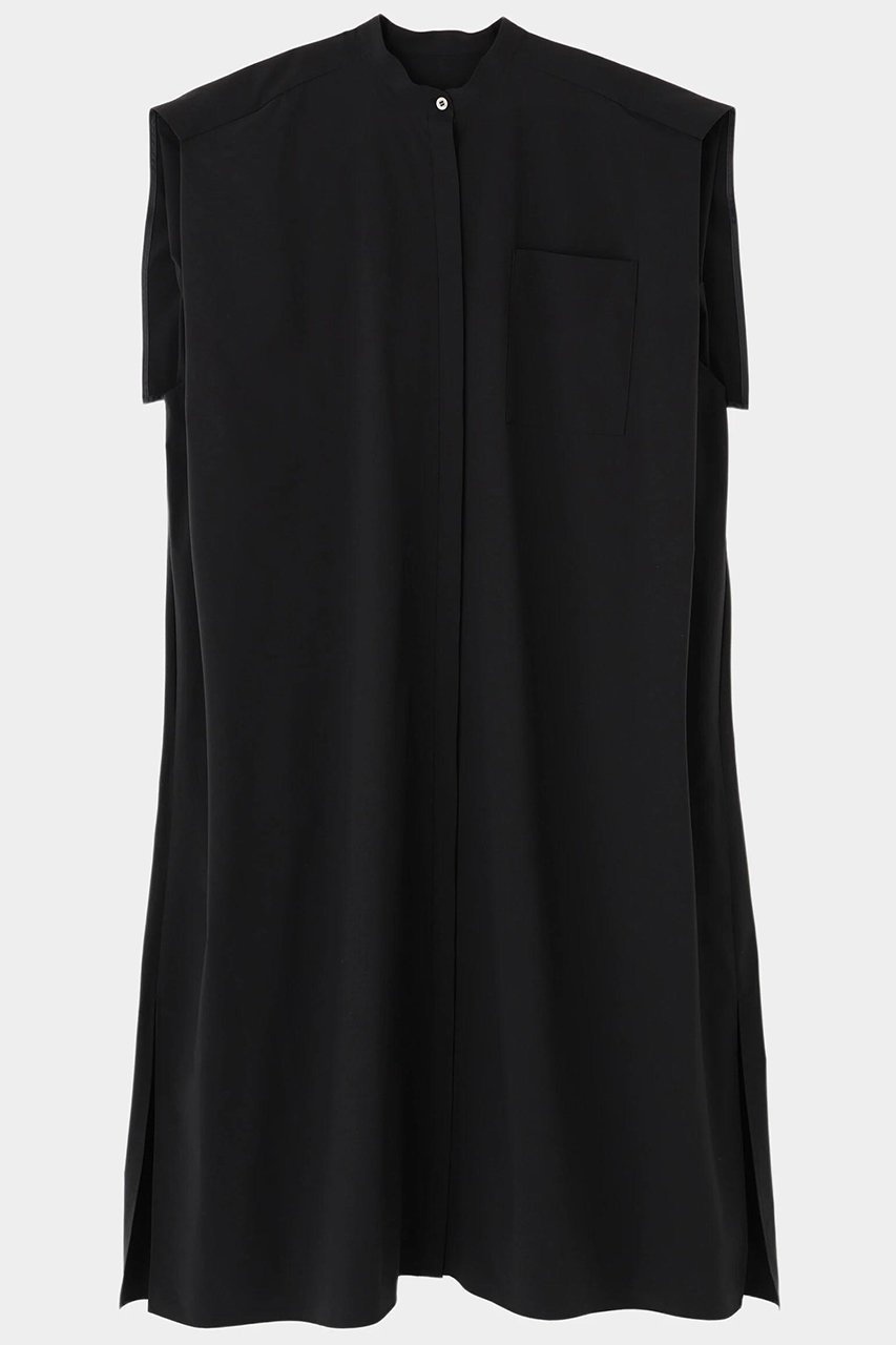 【ル フィル/LE PHIL】のSOLOTEXブロードワンピース インテリア・キッズ・メンズ・レディースファッション・服の通販 founy(ファニー) 　ファッション　Fashion　レディースファッション　Fashion for Women　ワンピース　Dresses　チュニック　Tunic Tops & Dresses　シンプル　Simple, Minimal　スタンダード　Standard, Basic　チュニック　Tunic, Long Top　ノースリーブ　Sleeveless, No-Sleeve　ブロード　Broadcloth, Fine Cotton　プリーツ　Pleats, Pleated　モダン　Modern, Contemporary　リュクス　Luxury, Elegant, High-End, Chic　ロング　Long, Long-Length　エレガント 上品　Elegant　定番　Standard, Basic Item　ブラック|ID: prp329100004899032 ipo3291000000036652572