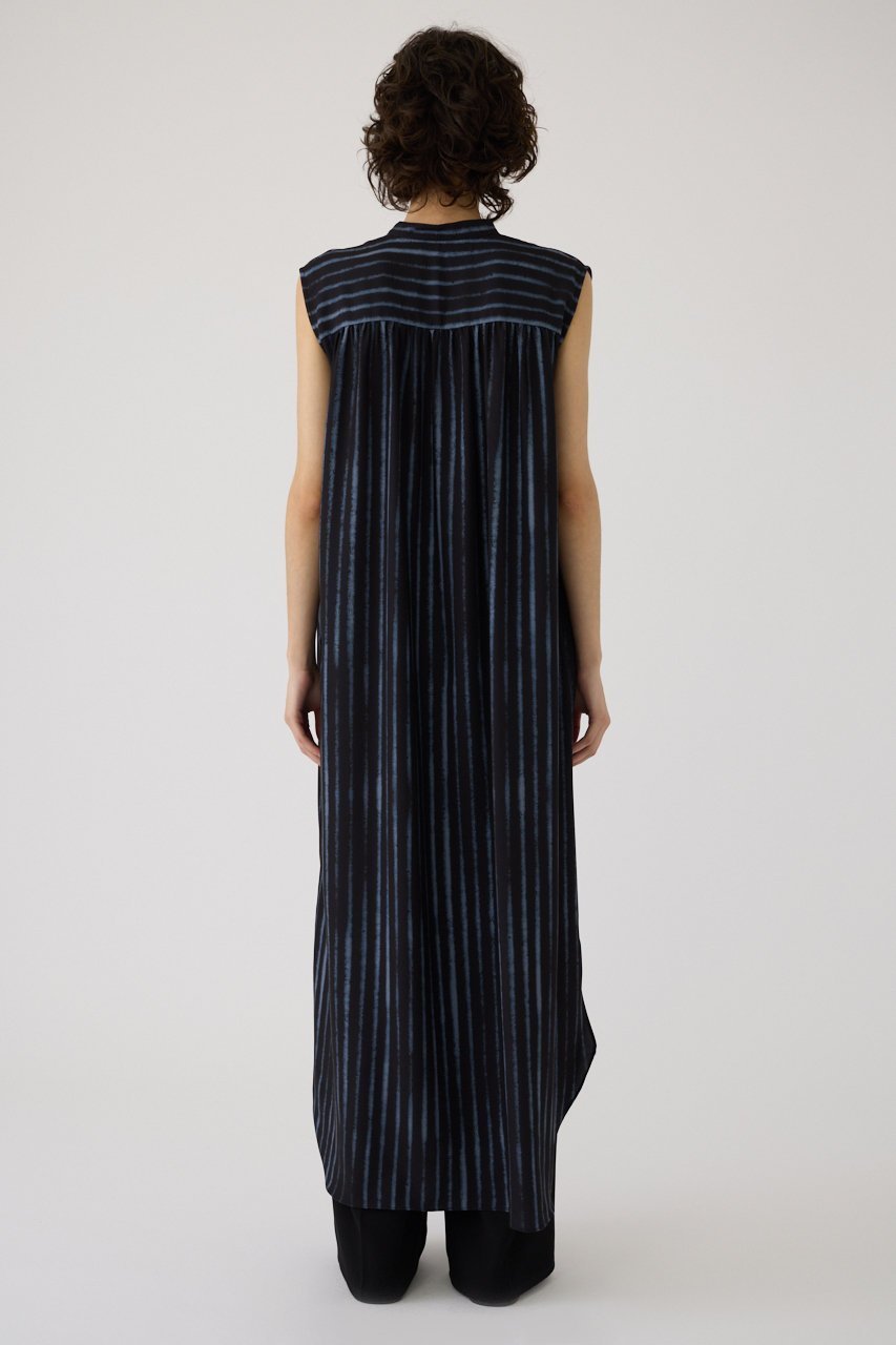 【リムアーク/RIM.ARK】のWave iron pattern OP/ワンピース 人気、トレンドファッション・服の通販 founy(ファニー) 　ファッション　Fashion　レディースファッション　Fashion for Women　ワンピース　Dresses　チュニック　Tunic Tops & Dresses　ストライプ　Stripe, Striped Pattern　チュニック　Tunic, Long Top　ノースリーブ　Sleeveless, No-Sleeve　プリント　Print, Printed Pattern　ロング　Long, Long-Length　other-4|ID: prp329100004899033 ipo3291000000036652594