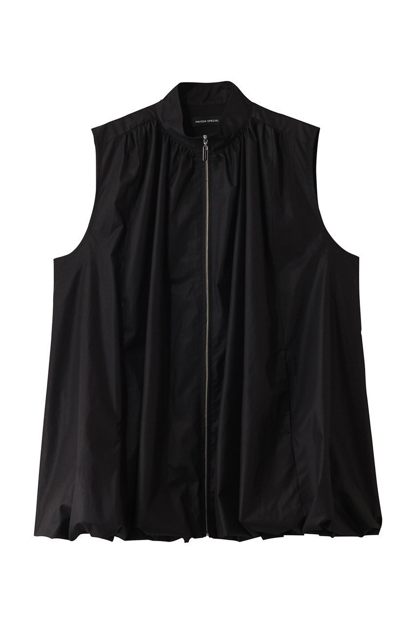 【メゾンスペシャル/MAISON SPECIAL】のBalloon Silhouette Typewriter Tunic/バルーンタイプライターチュニック インテリア・キッズ・メンズ・レディースファッション・服の通販 founy(ファニー) ファッション Fashion レディースファッション Fashion for Women ワンピース Dresses チュニック Tunic Tops & Dresses キャミソール Camisole, Spaghetti Strap Top 軽量 Lightweight, Ultra Light シリコン Silicone, Silicone Material ジップ Zip, Zipper タイプライター Typewriter Fabric, Crisp Cotton チュニック Tunic, Long Top ハイネック High Neck, Mock Neck バルーン Balloon, Balloon Silhouette おすすめ Recommended / Our Picks エレガント 上品 Elegant BLK(ブラック)|ID: prp329100004899035 ipo3291000000036652613