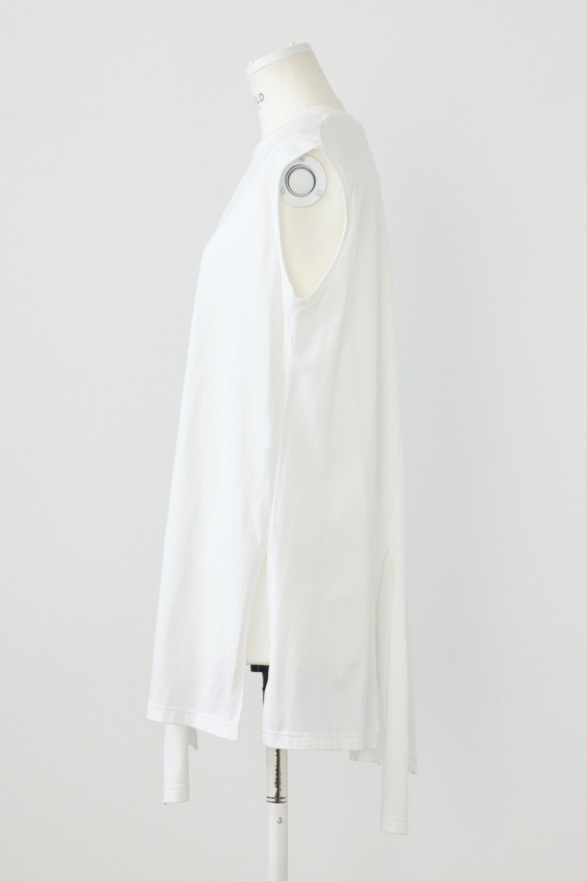 【エンフォルド/ENFOLD】のBIAS-SLIT TANK-TOP/タンクトップ 人気、トレンドファッション・服の通販 founy(ファニー) 　ファッション　Fashion　レディースファッション　Fashion for Women　トップス・カットソー　Cut & Sew Tops　キャミソール&ノースリーブ　Camisoles & Sleeveless Tops　シャツ・ブラウス・オフィスカジュアル　Elegant Blouses & Button-Ups　ロングTシャツ・Tシャツ　Longline T-Shirts & Tees　カットソー・ベーシックTシャツ　Cut-and-Sewn Tops / Stretch Tees & Basics　カーディガン　Cardigan, Knitwear　キャミソール　Camisole, Spaghetti Strap Top　スリット　Slit, Slit Detail　タンク　Tank Top, Sleeveless Top　バイアス　Bias, Diagonal Cut　ランダム　Random, Irregular　切替　Switching, Contrast Panel　other-2|ID: prp329100004899036 ipo3291000000036652626