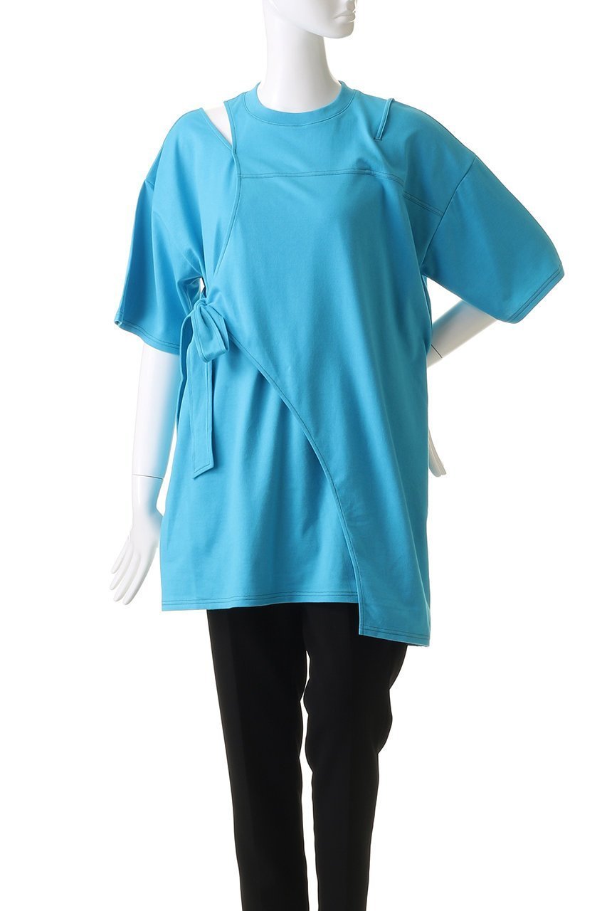 【メゾンスペシャル/MAISON SPECIAL】のCutting Oversized T-shirt/カッティングオーバーTシャツ 人気、トレンドファッション・服の通販 founy(ファニー) 　ファッション　Fashion　レディースファッション　Fashion for Women　トップス・カットソー　Cut & Sew Tops　シャツ・ブラウス・オフィスカジュアル　Elegant Blouses & Button-Ups　ロングTシャツ・Tシャツ　Longline T-Shirts & Tees　カットソー・ベーシックTシャツ　Cut-and-Sewn Tops / Stretch Tees & Basics　カッティング　Cutting Detail　カットソー　Cut and Sewn Top　ショート　Short, Short Length　スリーブ　Sleeve, Long Sleeve / Short Sleeve　リボン　Ribbon, Bow　おすすめ　Recommended / Our Picks　other-2|ID: prp329100004899052 ipo3291000000036652785