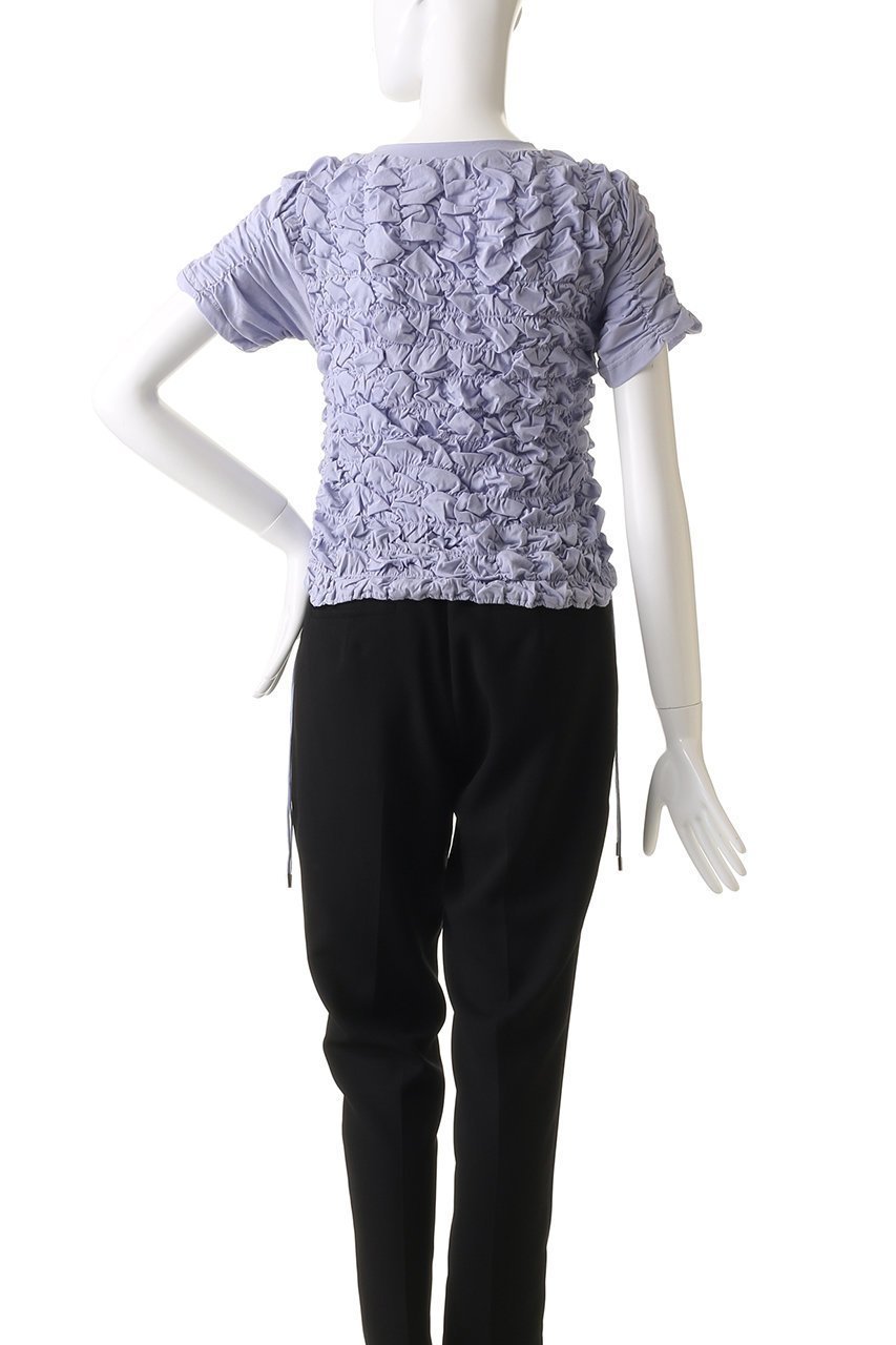 【メゾンスペシャル/MAISON SPECIAL】のShirring T-shirt/シャーリングTシャツ 人気、トレンドファッション・服の通販 founy(ファニー) 　ファッション　Fashion　レディースファッション　Fashion for Women　トップス・カットソー　Cut & Sew Tops　シャツ・ブラウス・オフィスカジュアル　Elegant Blouses & Button-Ups　ロングTシャツ・Tシャツ　Longline T-Shirts & Tees　カットソー・ベーシックTシャツ　Cut-and-Sewn Tops / Stretch Tees & Basics　シアー　Sheer, See-Through　シャーリング　Shirring, Ruched　ショート　Short, Short Length　スピンドル　Spindle, Drawcord　スリーブ　Sleeve, Long Sleeve / Short Sleeve　セットアップ　Set-Up, Coordinated Outfit　other-4|ID: prp329100004899053 ipo3291000000036652799