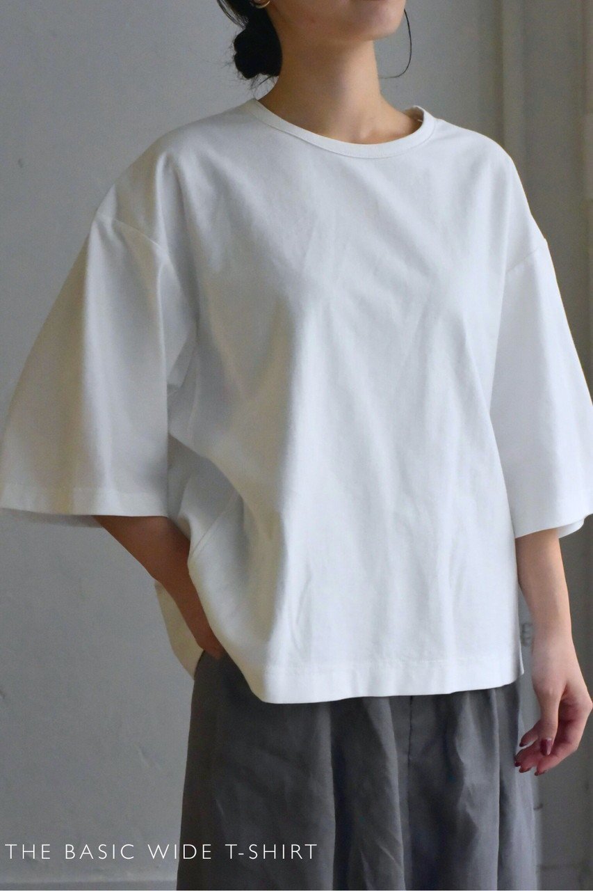【レリル/lelill】のTHE BASIC WIDE T-SHIRT 人気、トレンドファッション・服の通販 founy(ファニー) ファッション Fashion レディースファッション Fashion for Women トップス・カットソー Cut & Sew Tops シャツ・ブラウス・オフィスカジュアル Elegant Blouses & Button-Ups ロングTシャツ・Tシャツ Longline T-Shirts & Tees カットソー・ベーシックTシャツ Cut-and-Sewn Tops / Stretch Tees & Basics インナー Innerwear ショート Short, Short Length スリーブ Sleeve, Long Sleeve / Short Sleeve フェミニン Feminine, Girly ベーシック Basic, Essential エレガント 上品 Elegant other-7|ID: prp329100004899064 ipo3291000000036652932