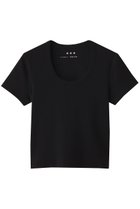 【スリー ドッツ/three dots】のクロップド ジェシカ カットソー 大人の最旬トレンドファッション＆コーディネート founy(ファウニー) ファッション Fashion レディースファッション Fashion for Women トップス・カットソー Cut & Sew Tops シャツ・ブラウス・オフィスカジュアル Elegant Blouses & Button-Ups ロングTシャツ・Tシャツ Longline T-Shirts & Tees カットソー・ベーシックTシャツ Cut-and-Sewn Tops / Stretch Tees & Basics おすすめ Recommended / Our Picks インナー Innerwear カットソー Cut and Sewn Top クロップド Cropped, Short Length コンパクト Compact, Small Size ショート Short, Short Length シンプル Simple, Minimal スリーブ Sleeve, Long Sleeve / Short Sleeve トレンド Trend, Trending Now バランス Balance, Style Balance ベーシック Basic, Essential リラックス Relax, Relaxed Fit thumbnail ブラック|ID: prp329100004899074 ipo3291000000036653075