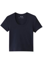 【スリー ドッツ/three dots】のクロップド ジェシカ カットソー 大人の最旬トレンドファッション＆コーディネート founy(ファウニー) ファッション Fashion レディースファッション Fashion for Women トップス・カットソー Cut & Sew Tops シャツ・ブラウス・オフィスカジュアル Elegant Blouses & Button-Ups ロングTシャツ・Tシャツ Longline T-Shirts & Tees カットソー・ベーシックTシャツ Cut-and-Sewn Tops / Stretch Tees & Basics おすすめ Recommended / Our Picks インナー Innerwear カットソー Cut and Sewn Top クロップド Cropped, Short Length コンパクト Compact, Small Size ショート Short, Short Length シンプル Simple, Minimal スリーブ Sleeve, Long Sleeve / Short Sleeve トレンド Trend, Trending Now バランス Balance, Style Balance ベーシック Basic, Essential リラックス Relax, Relaxed Fit thumbnail ネイビー|ID: prp329100004899074 ipo3291000000036653082