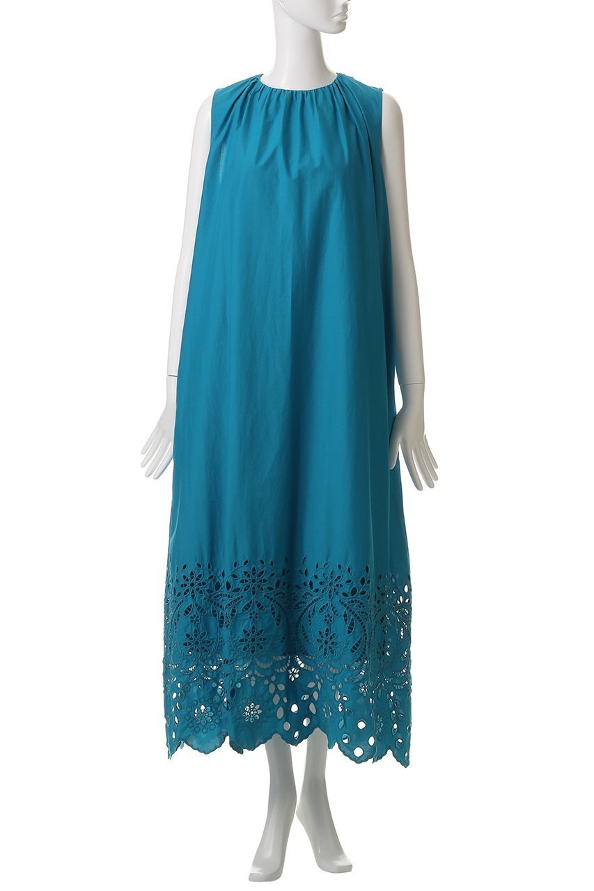 【スリー ドッツ/three dots】のトロピカル レースドレス 人気、トレンドファッション・服の通販 founy(ファニー) 　ファッション　Fashion　レディースファッション　Fashion for Women　ワンピース　Dresses　フォーマル・パーティードレス・結婚式用ドレス　Elegant & Casual Dresses　チュニック　Tunic Tops & Dresses　エレガント 上品　Elegant　ギャザー　Gathered, Ruffled　スカラップ　Scallop, Scalloped Edge　チュニック　Tunic, Long Top　ドレス　Dress, One-Piece　レース　Lace, Lace Fabric　ロング　Long, Long-Length　夏　Summer　春　Spring　S/S・春夏　SS, Spring/Summer, Warm Season　other-2|ID: prp329100004899075 ipo3291000000036653095