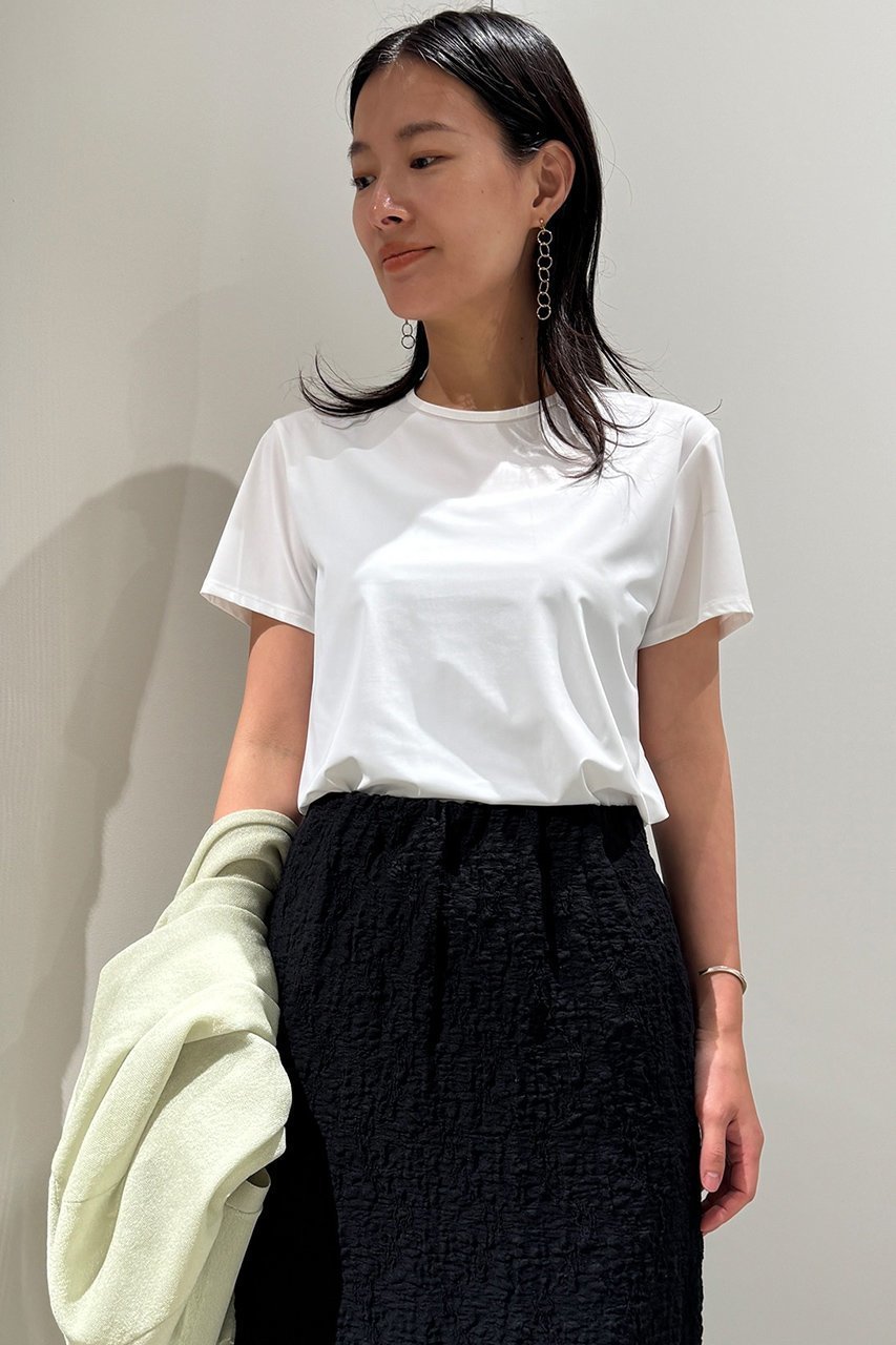 【スタニングルアー/STUNNING LURE】のスイムジャージーTシャツ 人気、トレンドファッション・服の通販 founy(ファニー) 　ファッション　Fashion　レディースファッション　Fashion for Women　トップス・カットソー　Cut & Sew Tops　シャツ・ブラウス・オフィスカジュアル　Elegant Blouses & Button-Ups　ロングTシャツ・Tシャツ　Longline T-Shirts & Tees　カットソー・ベーシックTシャツ　Cut-and-Sewn Tops / Stretch Tees & Basics　コンパクト　Compact, Small Size　ショート　Short, Short Length　シンプル　Simple, Minimal　ストレッチ　Stretch, Stretchy Fabric　スポーティ　Sporty, Casual Athletic　スリーブ　Sleeve, Long Sleeve / Short Sleeve　夏　Summer　other-7|ID: prp329100004899093 ipo3291000000036653301