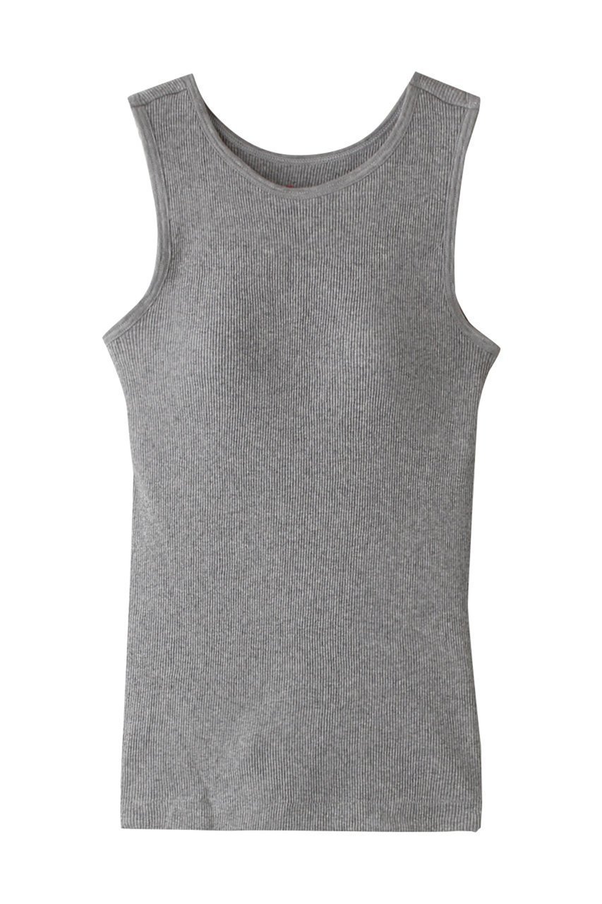 【エリオポール/heliopole】の【Hanes】コットンリブカップタンク インテリア・キッズ・メンズ・レディースファッション・服の通販 founy(ファニー) 　ファッション　Fashion　レディースファッション　Fashion for Women　トップス・カットソー　Cut & Sew Tops　キャミソール&ノースリーブ　Camisoles & Sleeveless Tops　シャツ・ブラウス・オフィスカジュアル　Elegant Blouses & Button-Ups　ロングTシャツ・Tシャツ　Longline T-Shirts & Tees　カットソー・ベーシックTシャツ　Cut-and-Sewn Tops / Stretch Tees & Basics　インナー　Innerwear　キャミソール　Camisole, Spaghetti Strap Top　シンプル　Simple, Minimal　タンク　Tank Top, Sleeveless Top　リラックス　Relax, Relaxed Fit　ライトグレー|ID: prp329100004899094 ipo3291000000036653318