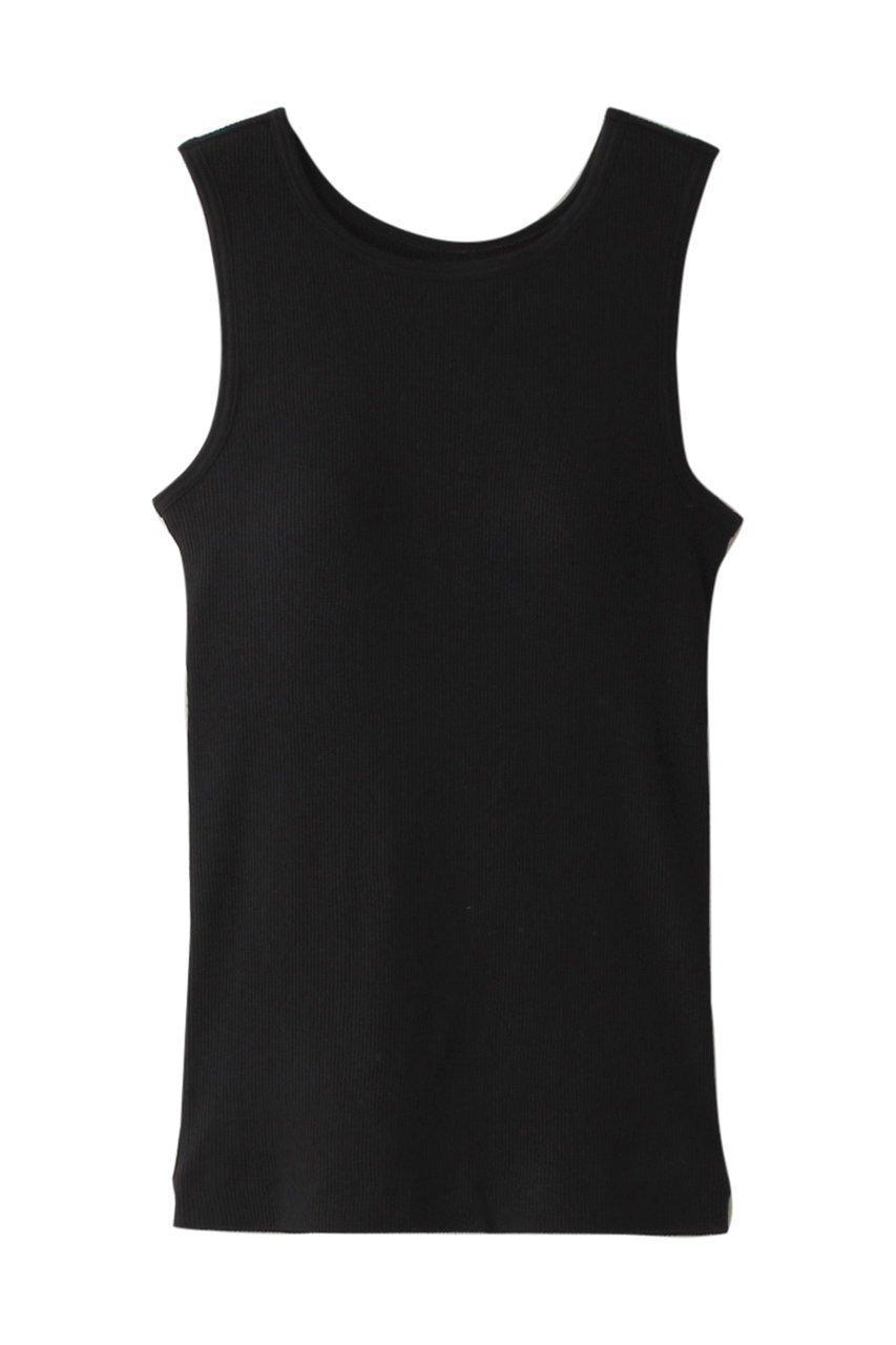 【エリオポール/heliopole】の【Hanes】コットンリブカップタンク インテリア・キッズ・メンズ・レディースファッション・服の通販 founy(ファニー) 　ファッション　Fashion　レディースファッション　Fashion for Women　トップス・カットソー　Cut & Sew Tops　キャミソール&ノースリーブ　Camisoles & Sleeveless Tops　シャツ・ブラウス・オフィスカジュアル　Elegant Blouses & Button-Ups　ロングTシャツ・Tシャツ　Longline T-Shirts & Tees　カットソー・ベーシックTシャツ　Cut-and-Sewn Tops / Stretch Tees & Basics　インナー　Innerwear　キャミソール　Camisole, Spaghetti Strap Top　シンプル　Simple, Minimal　タンク　Tank Top, Sleeveless Top　リラックス　Relax, Relaxed Fit　ブラック|ID: prp329100004899094 ipo3291000000036653319