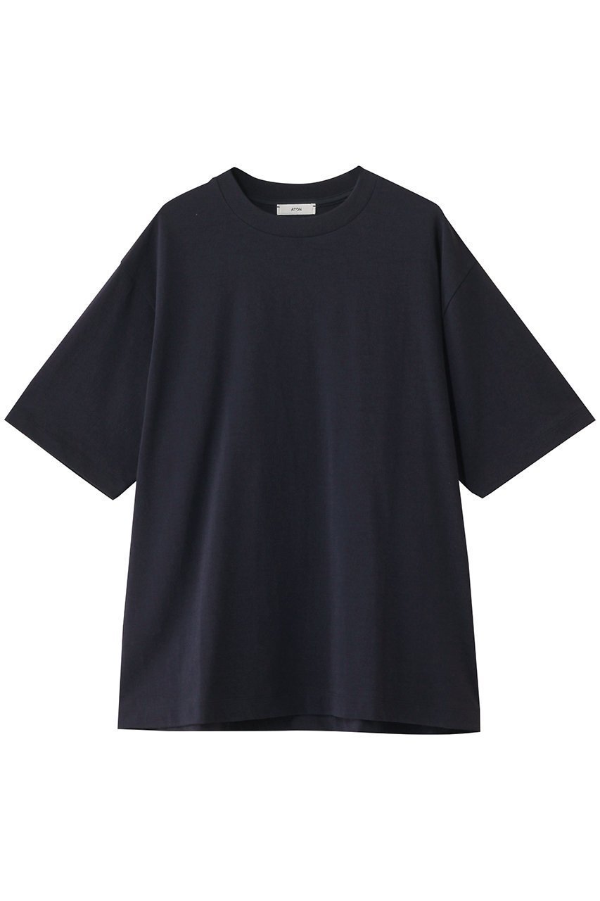 【エイトン/ATON / MEN】の【MEN】FRESCA PLATE ルーズ フィット Tシャツ インテリア・キッズ・メンズ・レディースファッション・服の通販 founy(ファニー) 　ファッション　Fashion　メンズファッション　Fashion for Men　トップス・カットソー　Cut & Sew Tops　メンズシャツ　Shirts　ショート　Short, Short Length　スリーブ　Sleeve, Long Sleeve / Short Sleeve　フィット　Fit, Slim Fit　ボックス　Boxy, Box Shape　ルーズ　Loose, Oversized　定番　Standard, Basic Item　ネイビー|ID: prp329100004899098 ipo3291000000036653372
