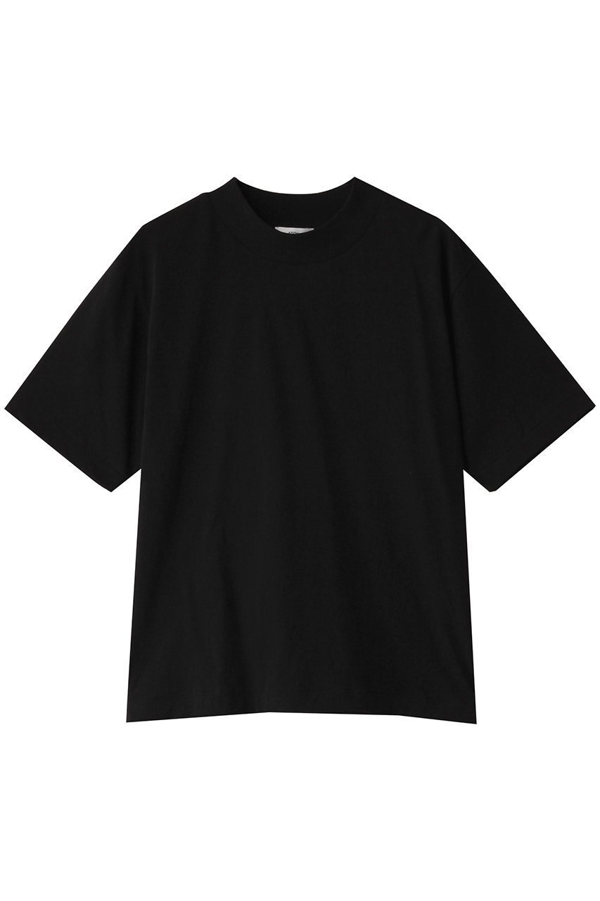 【エイトン/ATON】のFRESCA NUBUCK モックネック Tシャツ インテリア・キッズ・メンズ・レディースファッション・服の通販 founy(ファニー) 　ファッション　Fashion　レディースファッション　Fashion for Women　トップス・カットソー　Cut & Sew Tops　シャツ・ブラウス・オフィスカジュアル　Elegant Blouses & Button-Ups　ロングTシャツ・Tシャツ　Longline T-Shirts & Tees　カットソー・ベーシックTシャツ　Cut-and-Sewn Tops / Stretch Tees & Basics　インド　Indian Textile　インナー　Innerwear　ショート　Short, Short Length　スリーブ　Sleeve, Long Sleeve / Short Sleeve　バランス　Balance, Style Balance　モックネック　Mock Neck, Short Turtleneck　リラックス　Relax, Relaxed Fit　エレガント 上品　Elegant　定番　Standard, Basic Item　ブラック|ID: prp329100004899099 ipo3291000000036653381