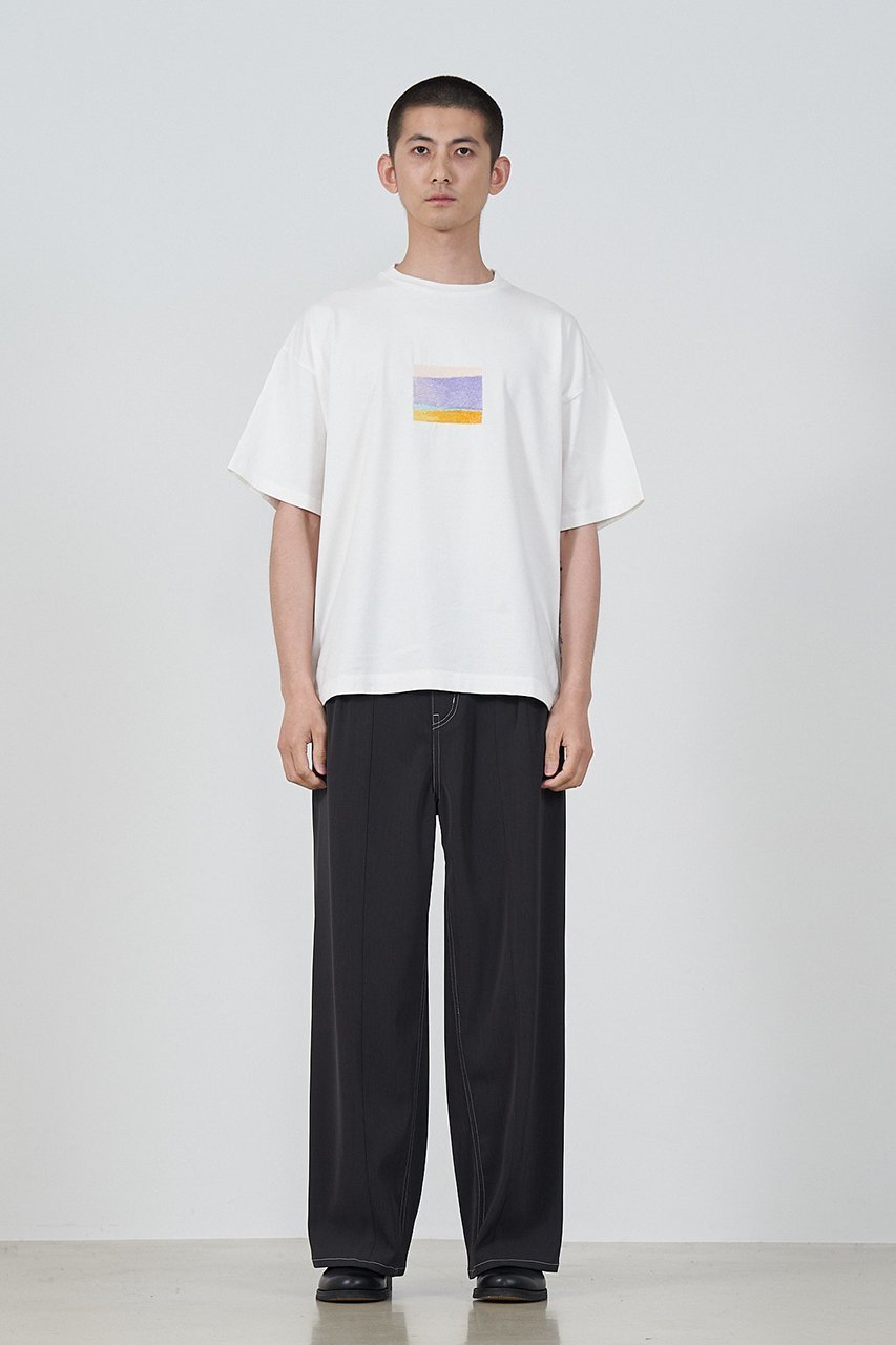 【ヨーク/YOKE】の【UNISEX】EMBROIDERY T-シャツ 人気、トレンドファッション・服の通販 founy(ファニー) 　ファッション　Fashion　レディースファッション　Fashion for Women　トップス・カットソー　Cut & Sew Tops　シャツ・ブラウス・オフィスカジュアル　Elegant Blouses & Button-Ups　ロングTシャツ・Tシャツ　Longline T-Shirts & Tees　カットソー・ベーシックTシャツ　Cut-and-Sewn Tops / Stretch Tees & Basics　ユニセックス　Unisex, Genderless　インド　Indian Textile　ショート　Short, Short Length　スリーブ　Sleeve, Long Sleeve / Short Sleeve　フロント　Front, Front Design　ランダム　Random, Irregular　定番　Standard, Basic Item　other-6|ID: prp329100004899102 ipo3291000000036653414